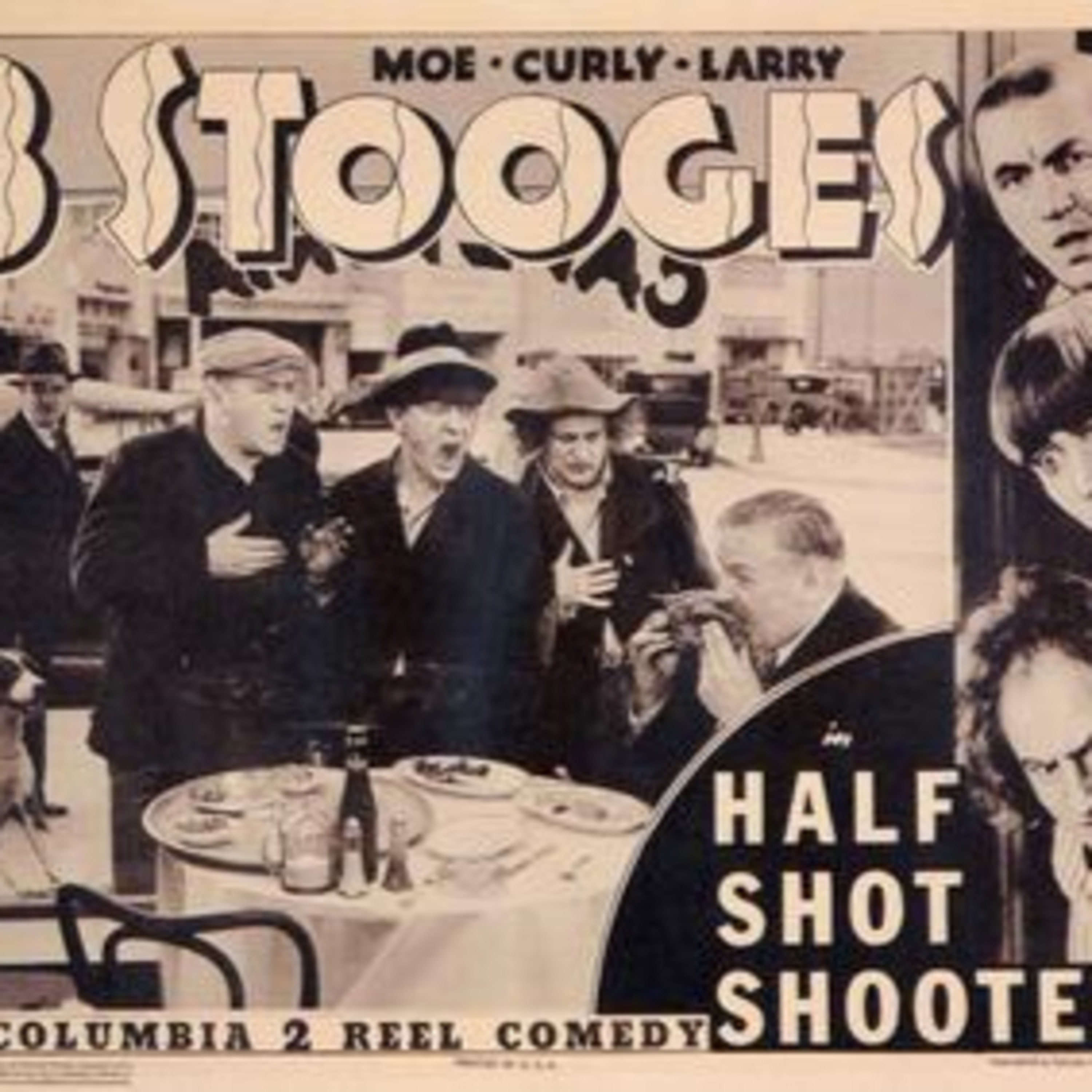 The Three Stooges Throwback podcast cover