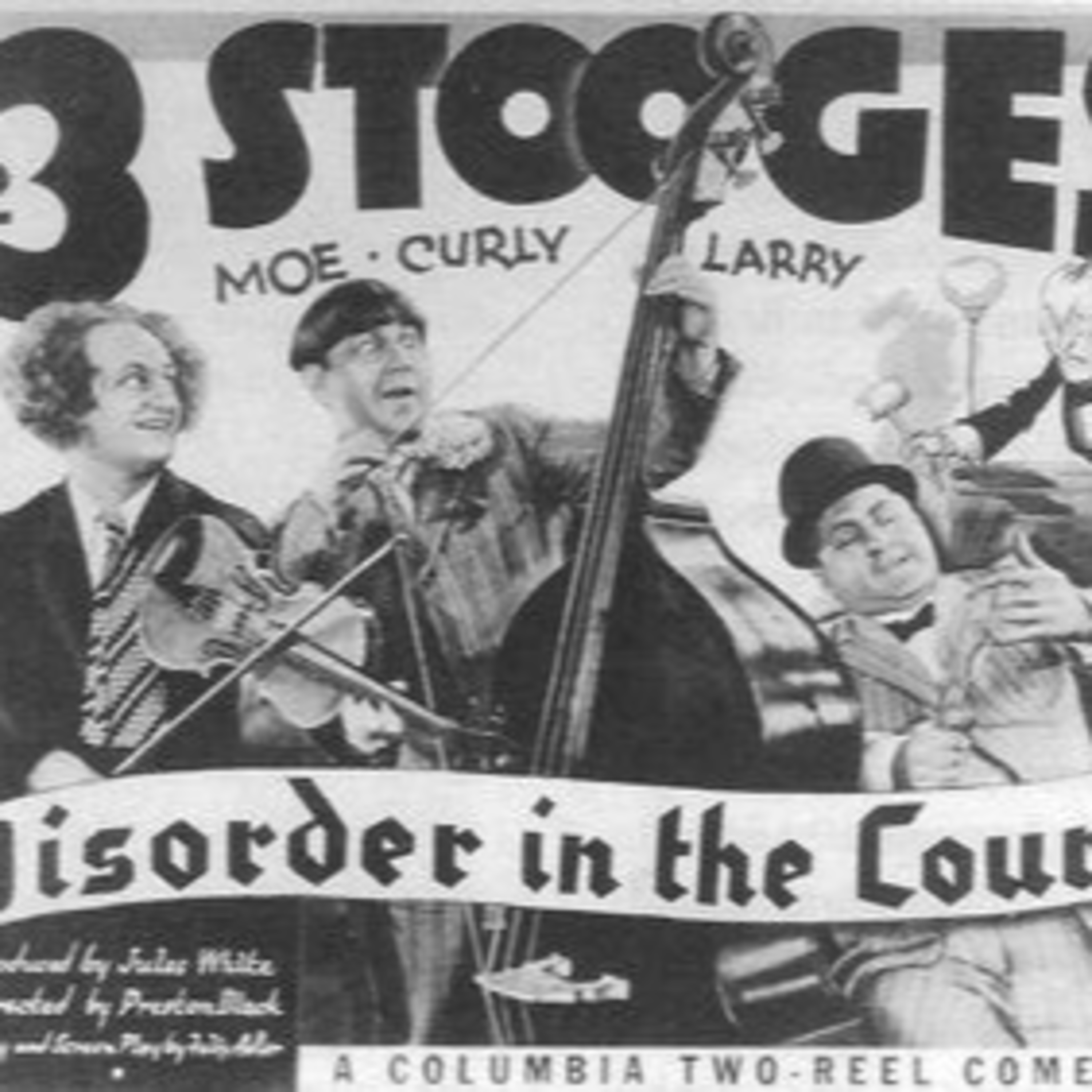 The Three Stooges Throwback podcast cover