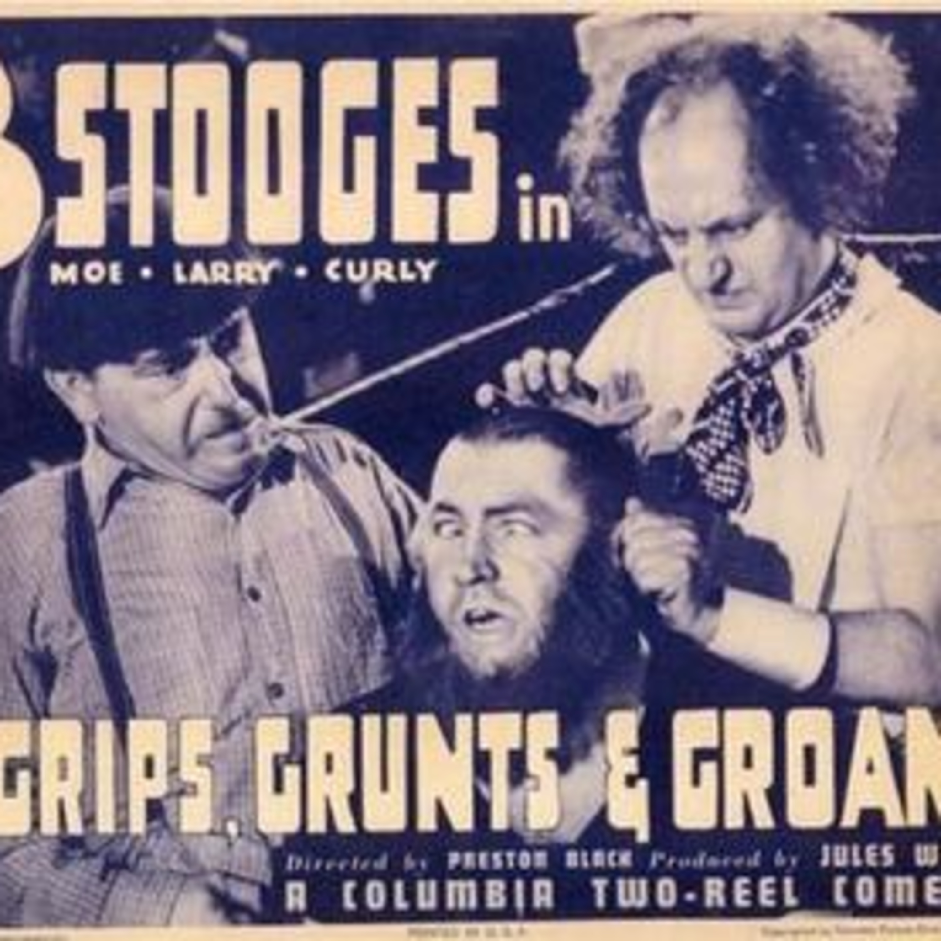 The Three Stooges Throwback podcast cover