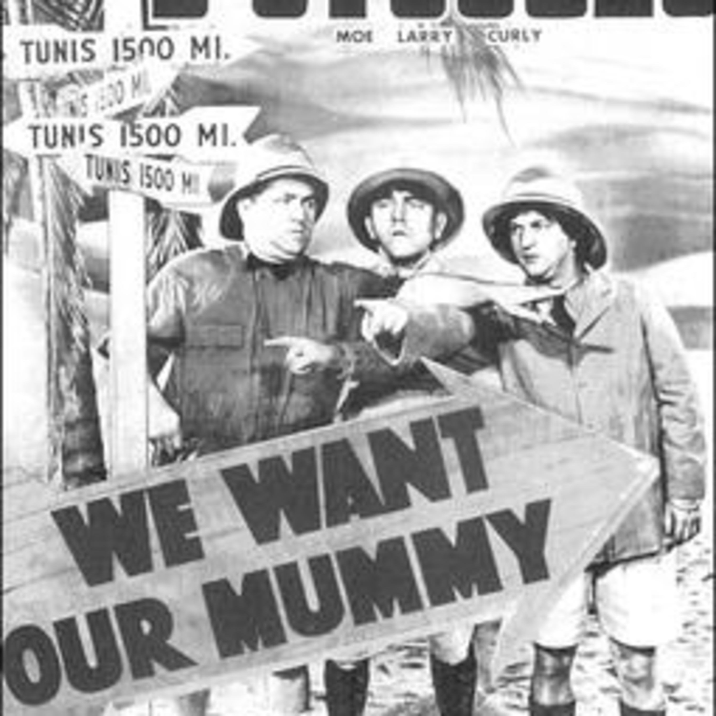 The Three Stooges Throwback podcast cover