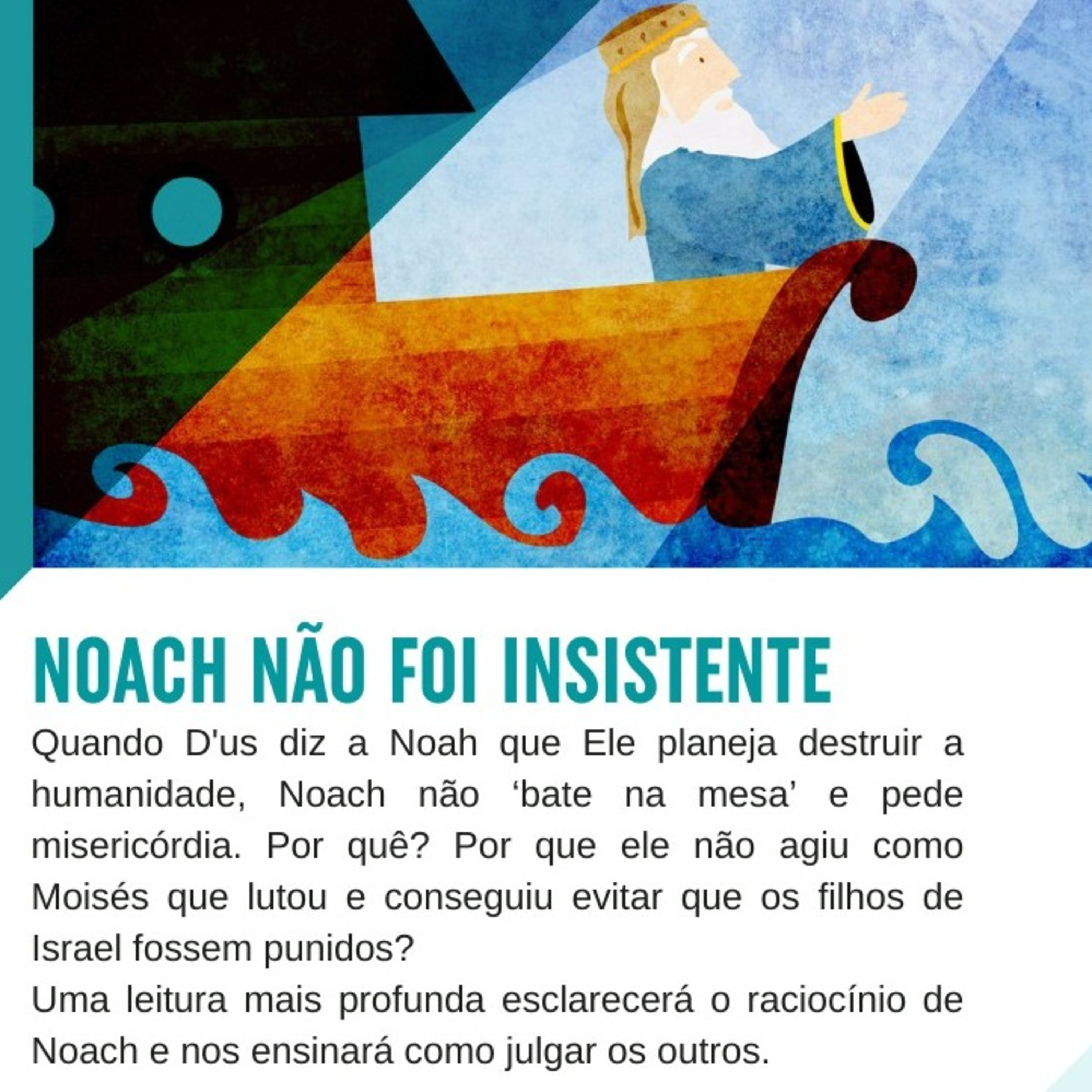 NOACH não foi insistente - A Mística da Parashá NOACH  episode artwork