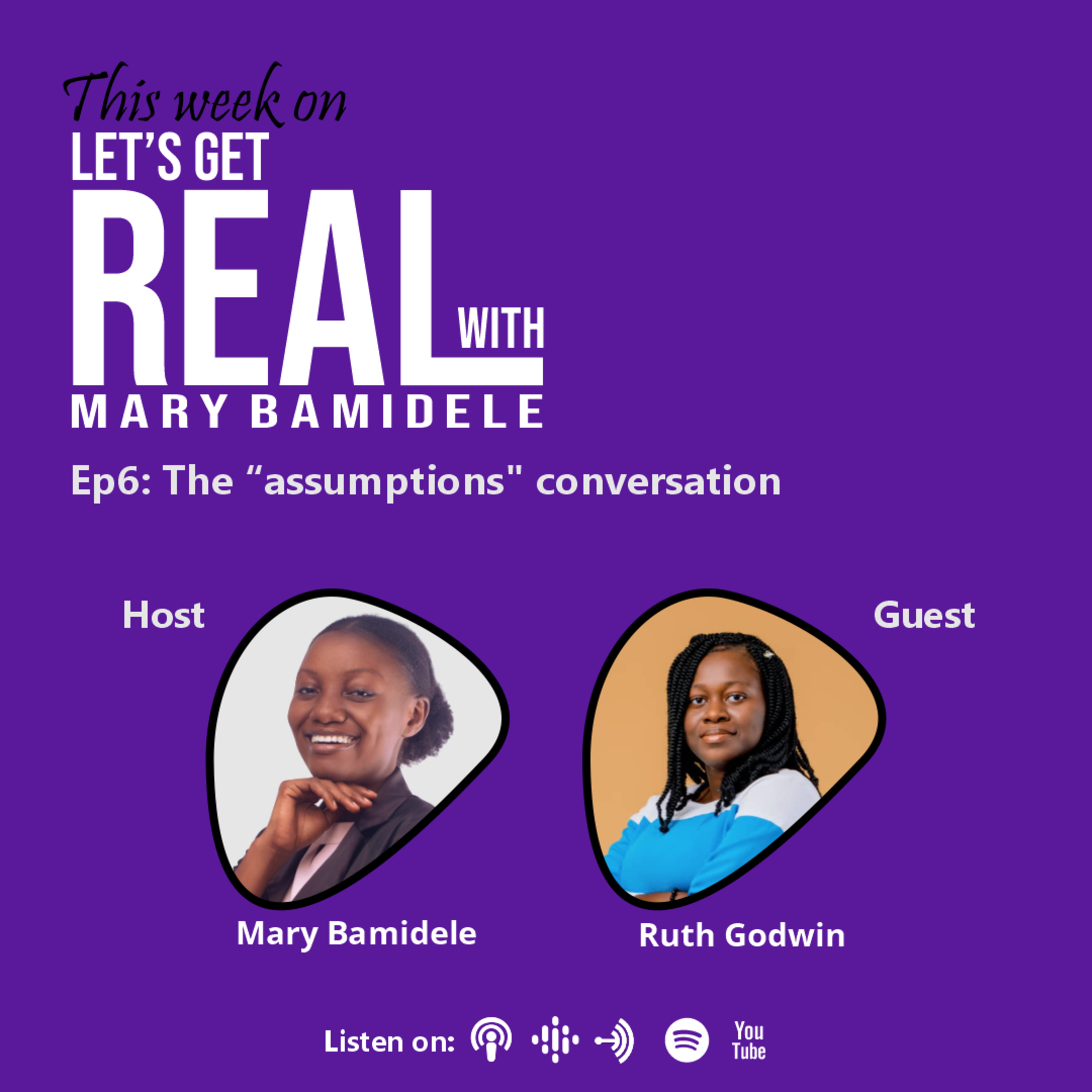 The "assumptions" conversation episode artwork