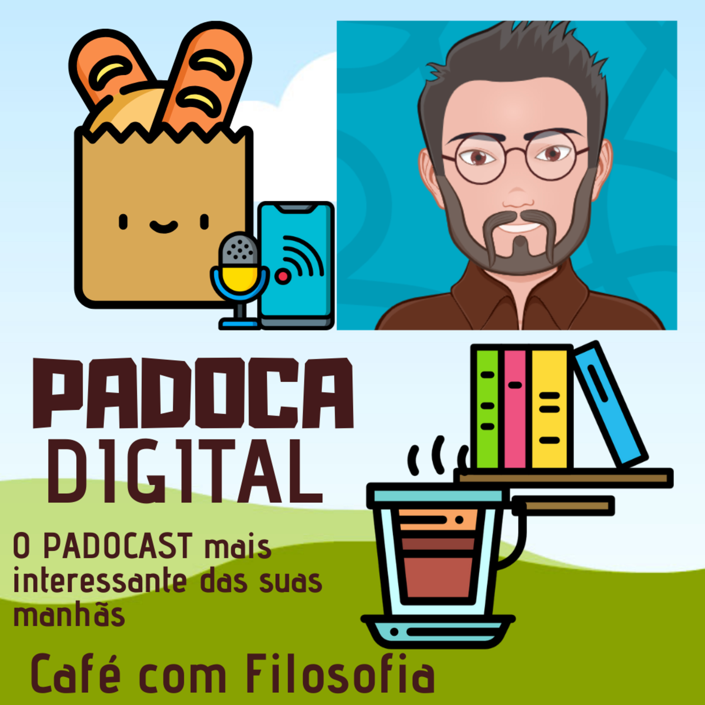 ☕🧠🎹Café com Filosofia - Marcio Almeida - Inteligéncia artificial e Descartes🤖 episode artwork