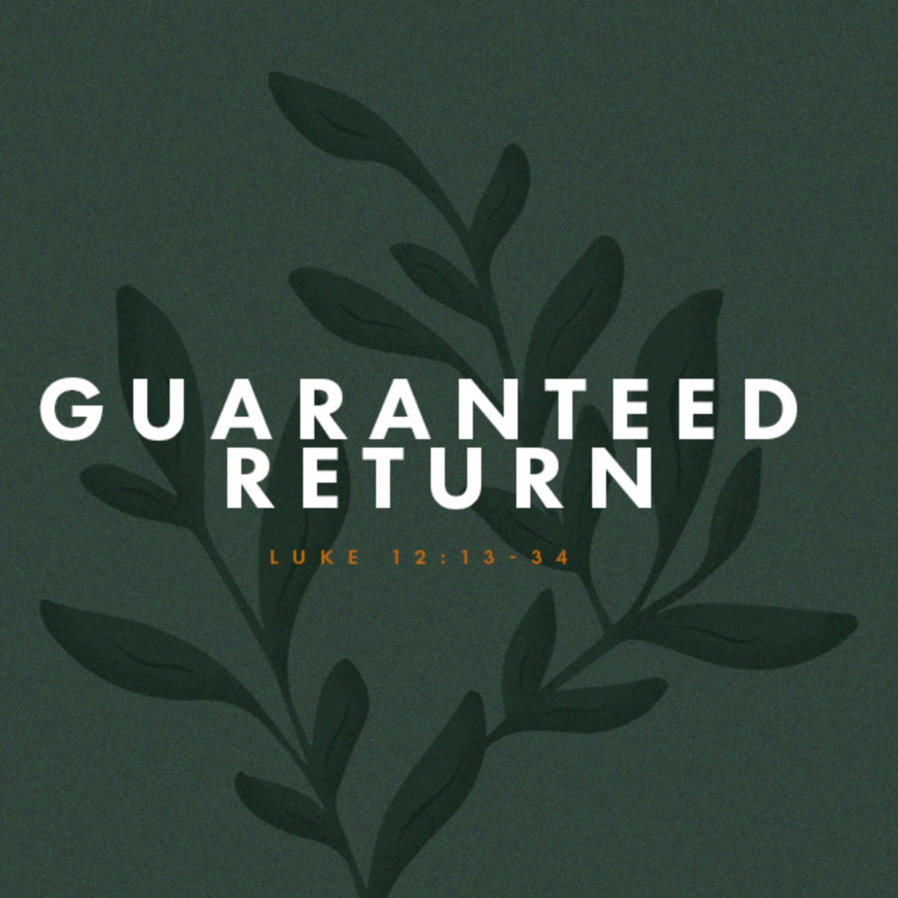 GUARANTEED RETURN – LUKE 12:13-34 episode artwork