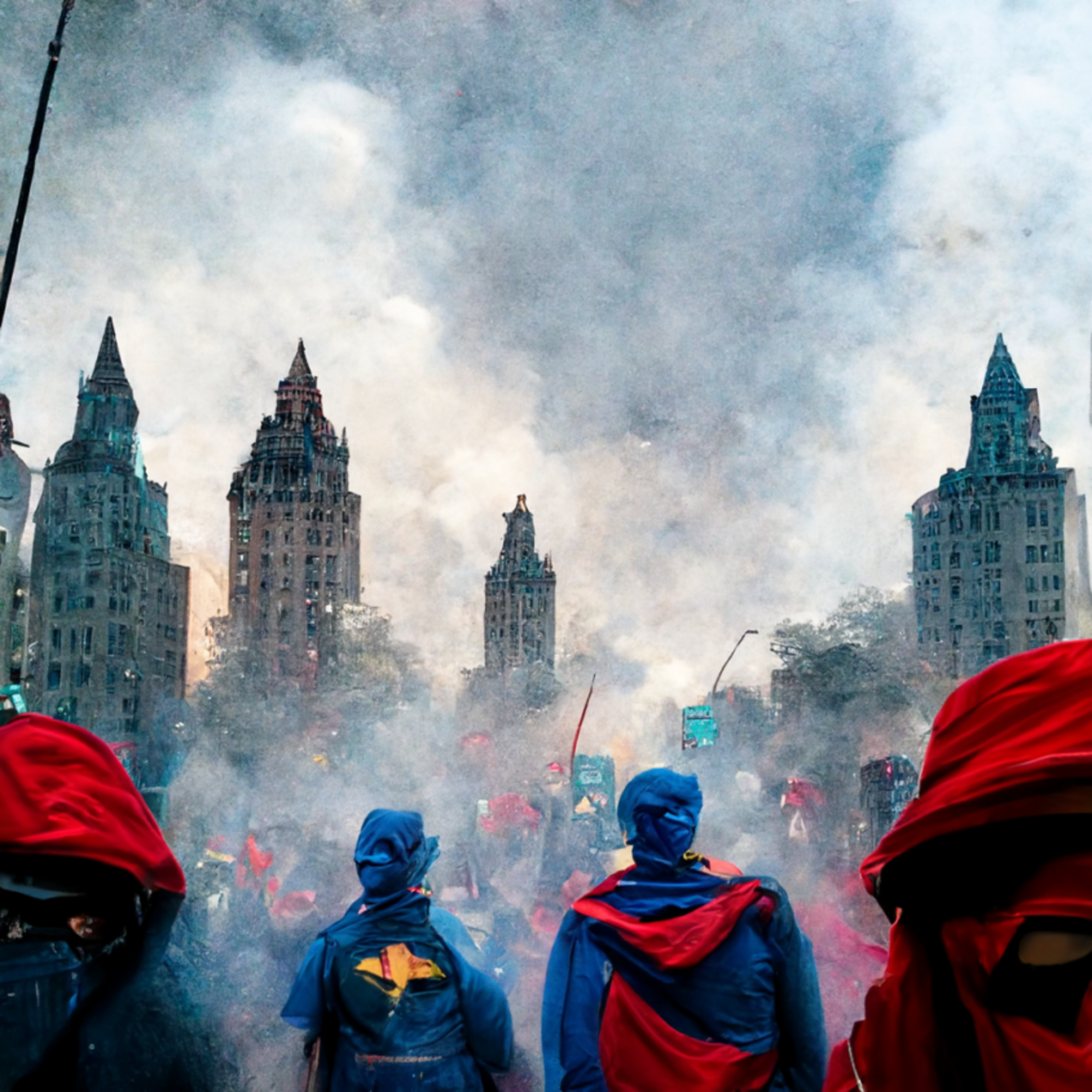 Local Superheroes Organizing Massive Protest Against Supervillains episode artwork