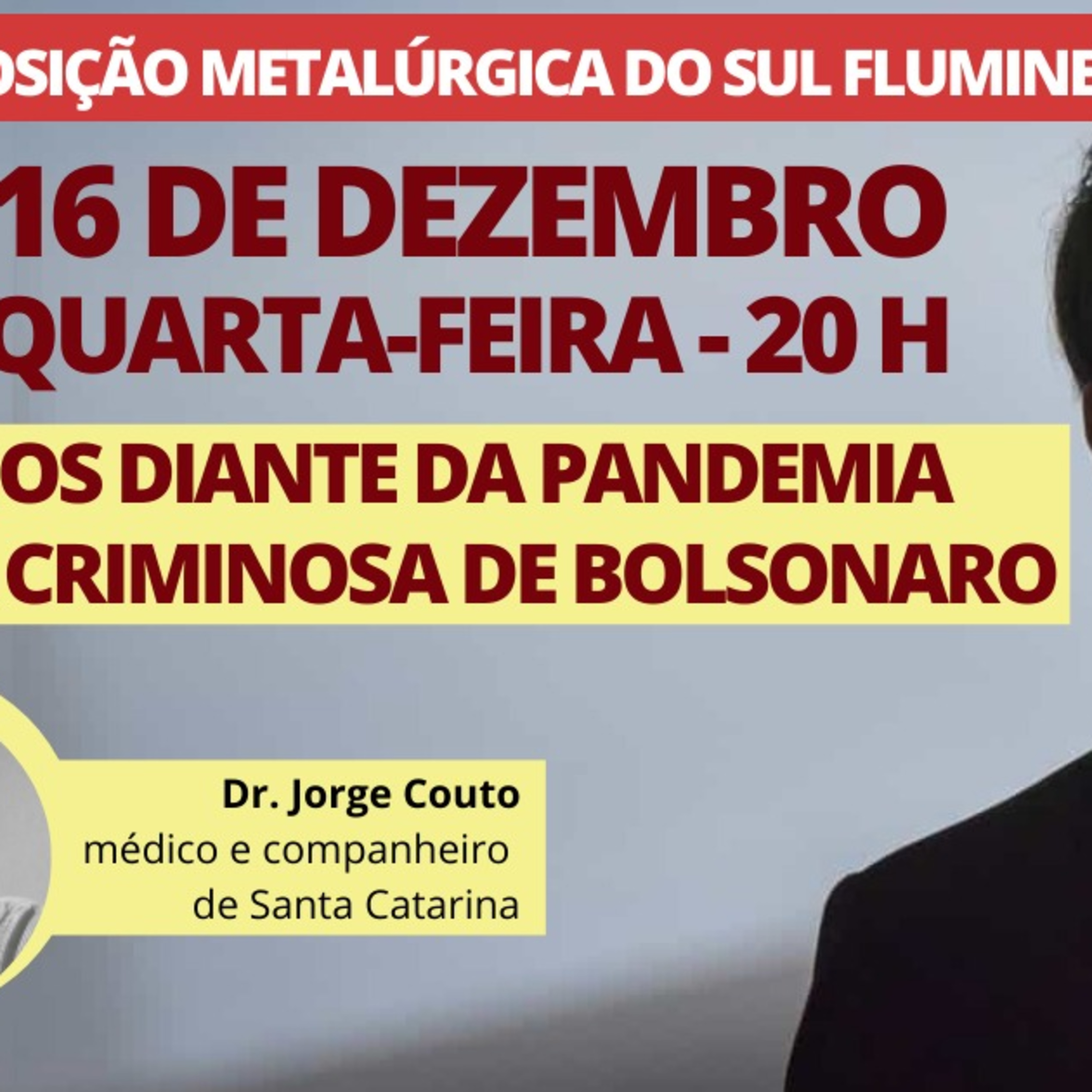A VOZ DO METALÚRGICO | Os desafios diante da pandemia e a política criminosa de Bolsonaro (16/12) episode artwork