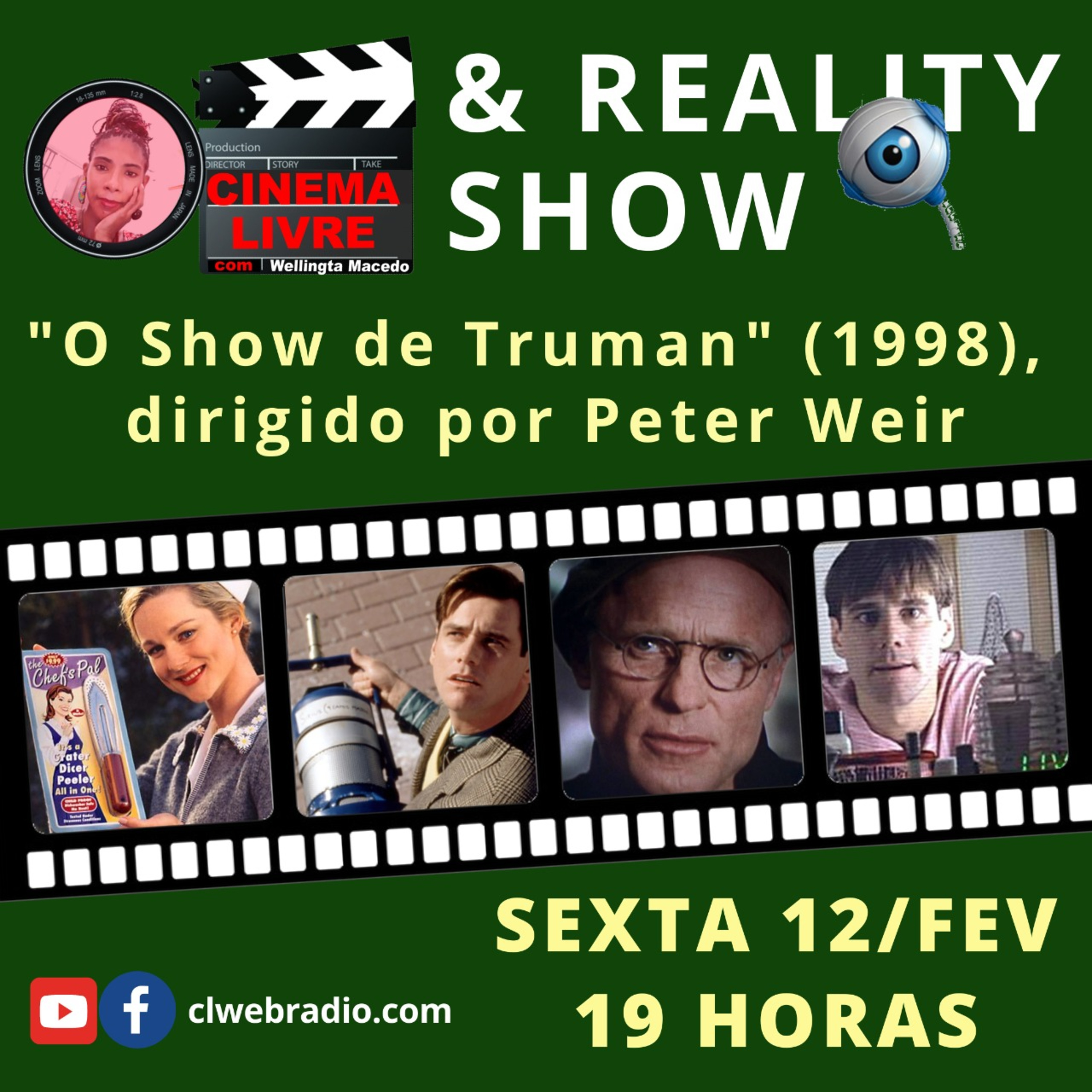 CINEMA LIVRE | CINEMA & REALITY SHOW, com o filme "O Show de Truman" (1998) episode artwork