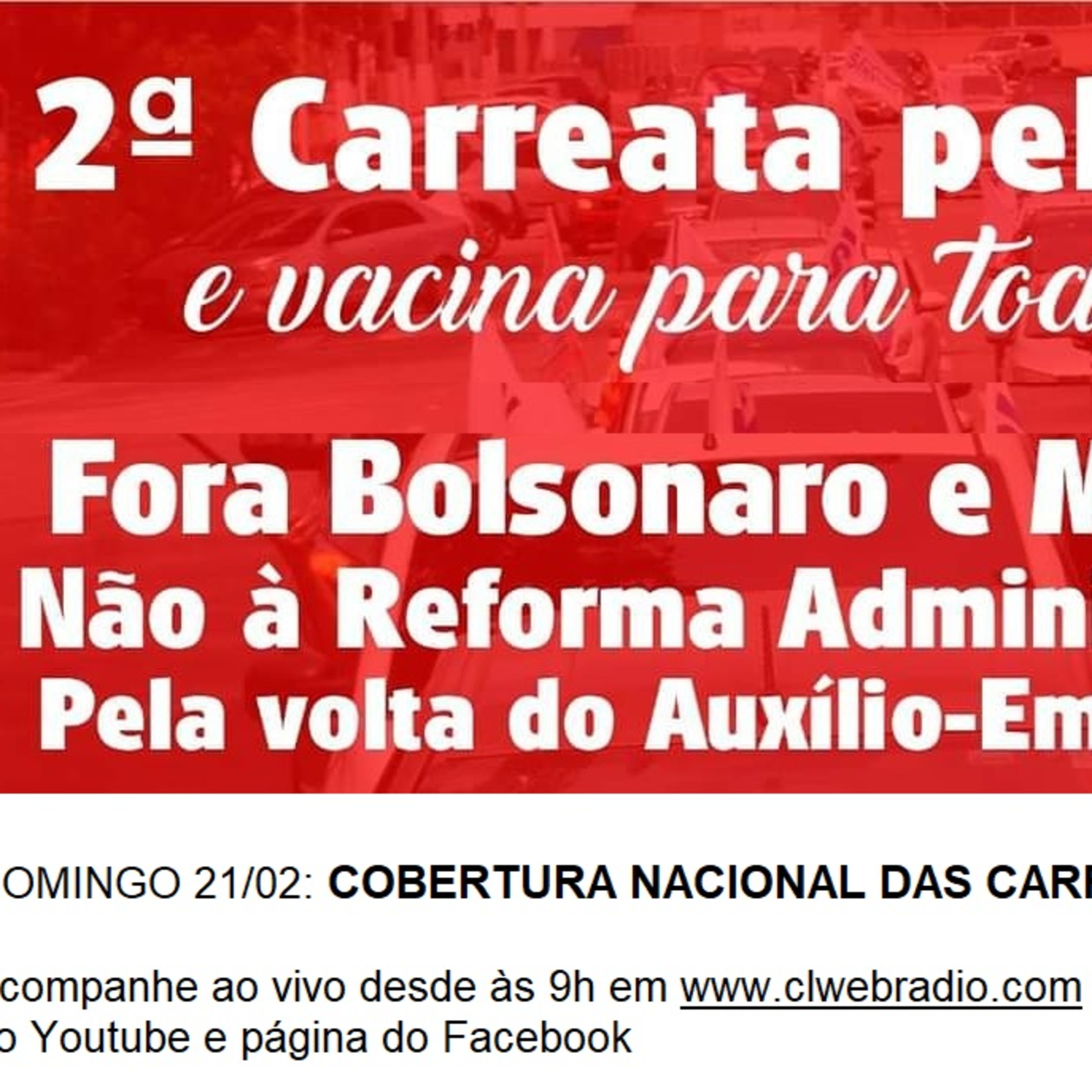 Cobertura nacional da 2ª Carreta pela vida e vacina para todos já! episode artwork