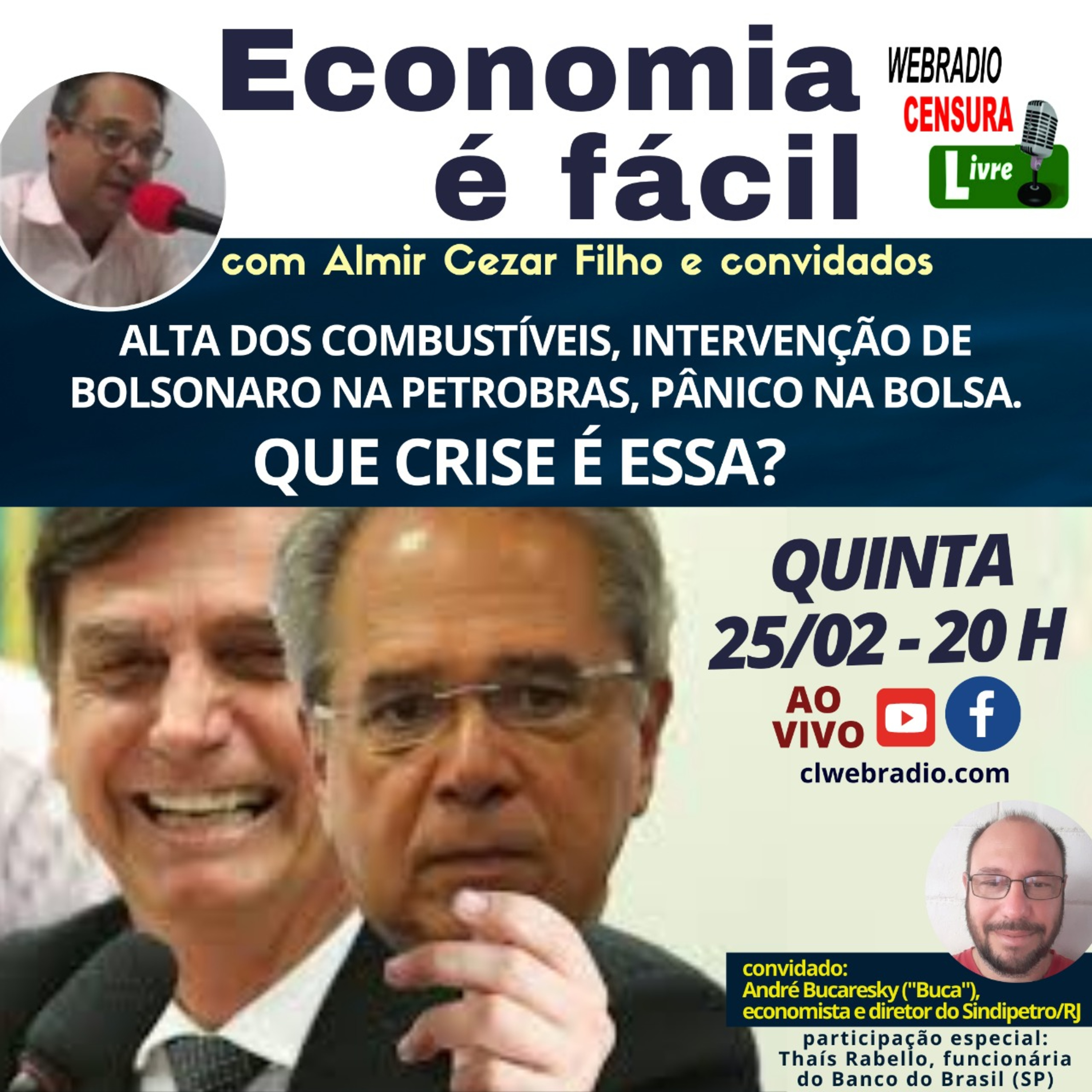 ECONOMIA É FÁCIL | PETROBRAS: QUE CRISE É ESSA? Alta dos combustíveis, intervenção de Bolsonaro na Petrobras, pânico na bolsa. episode artwork