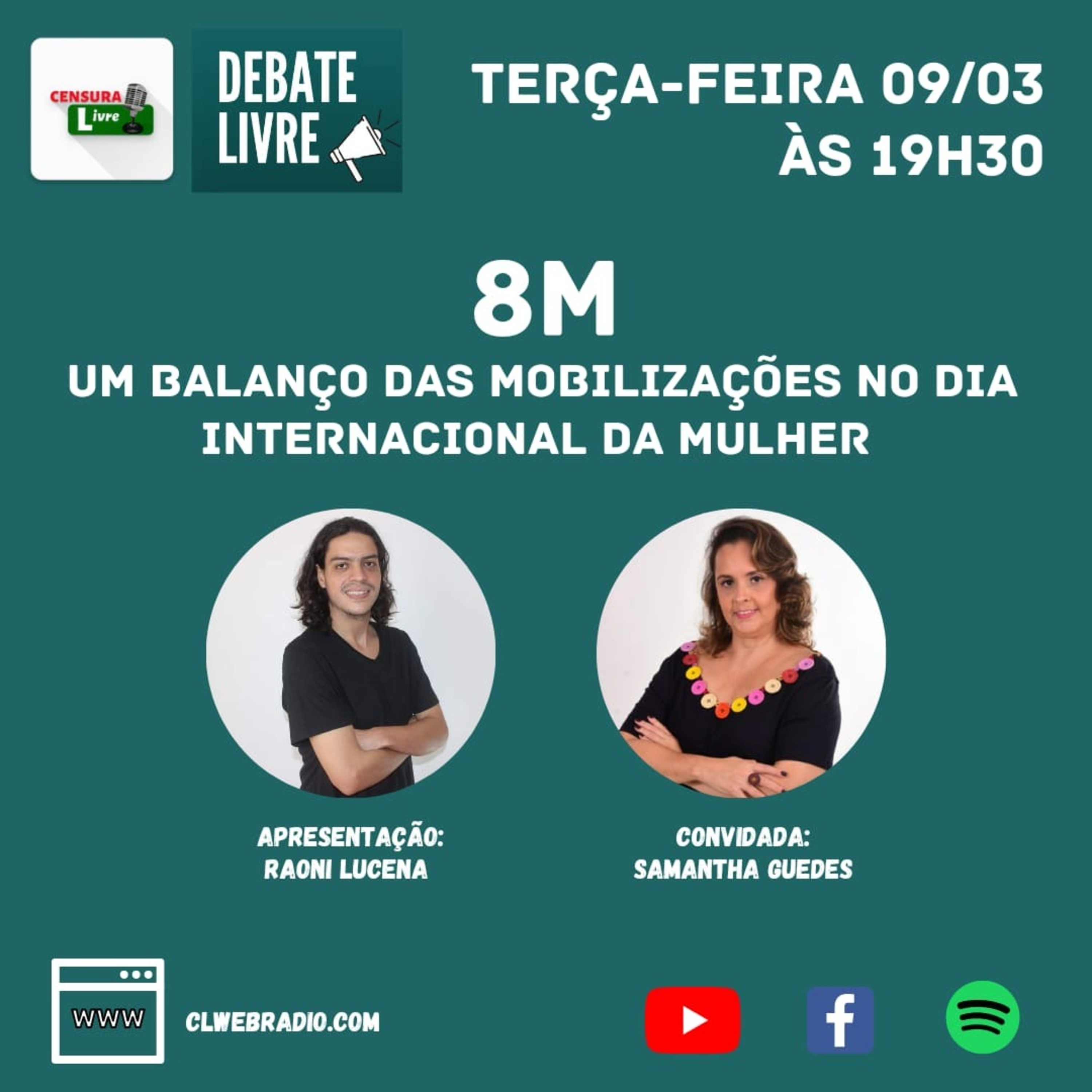 DEBATE LIVRE | Um balanço das manifestações no Dia Internacional da Mulher (9/3) episode artwork