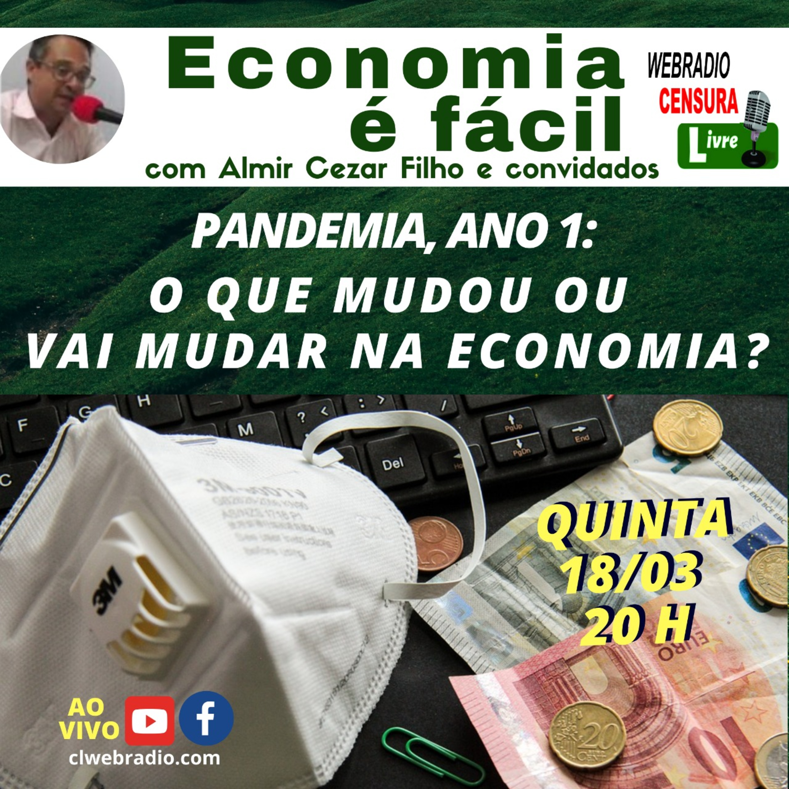 ECONOMIA É FÁCIL | PANDEMIA, ANO 1: o que mudou e que vai mudar na economia? episode artwork