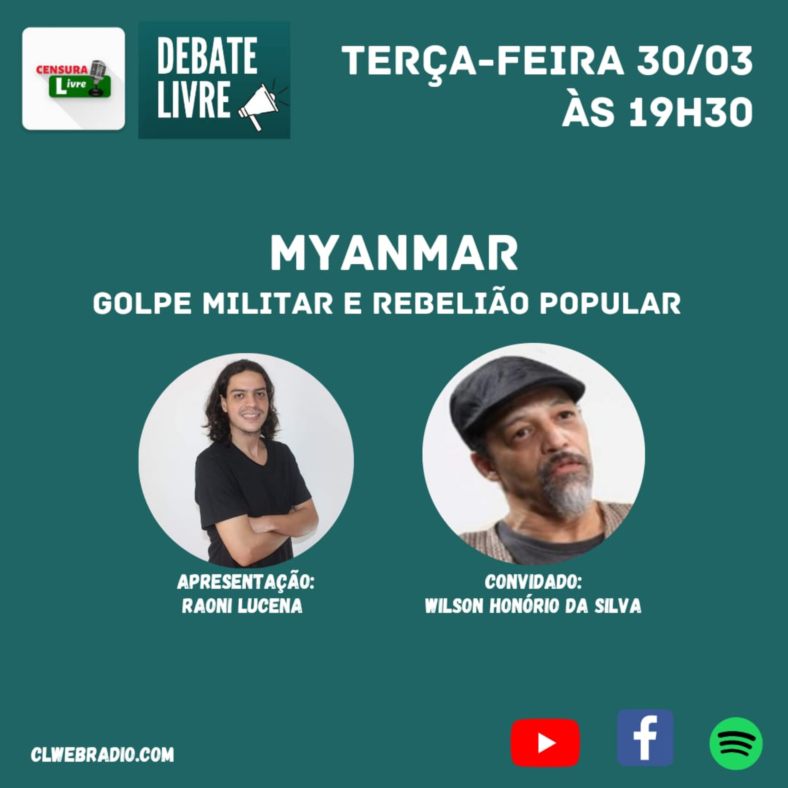 DEBATE LIVRE | Myanmar: golpe militar e rebelião popular (30/03) episode artwork