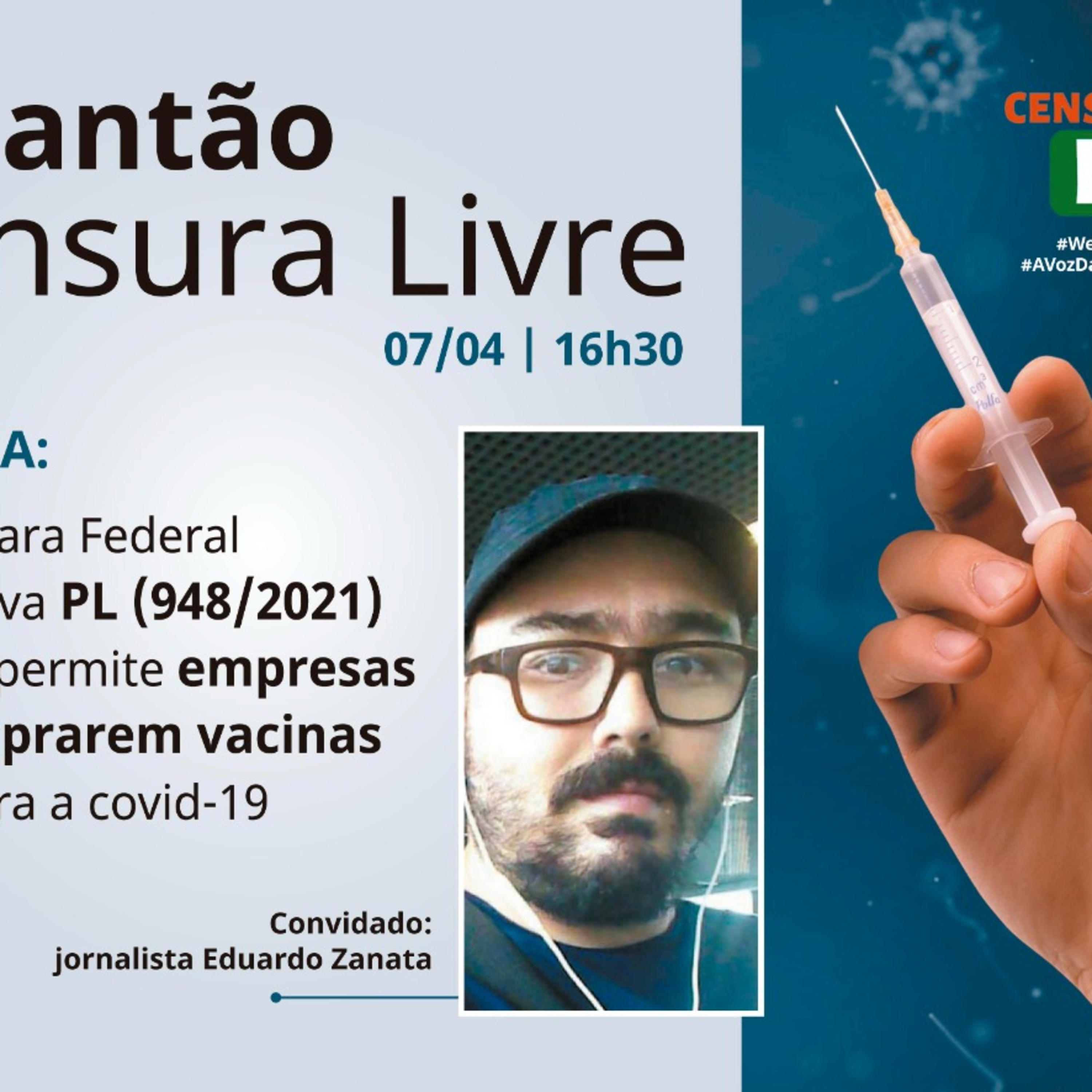 Plantão CL | Câmara Federal aprova PL (948/2021) que permite empresas comprarem vacina permite empresas comprarem vacinas contra a covid-19 (7/04) episode artwork
