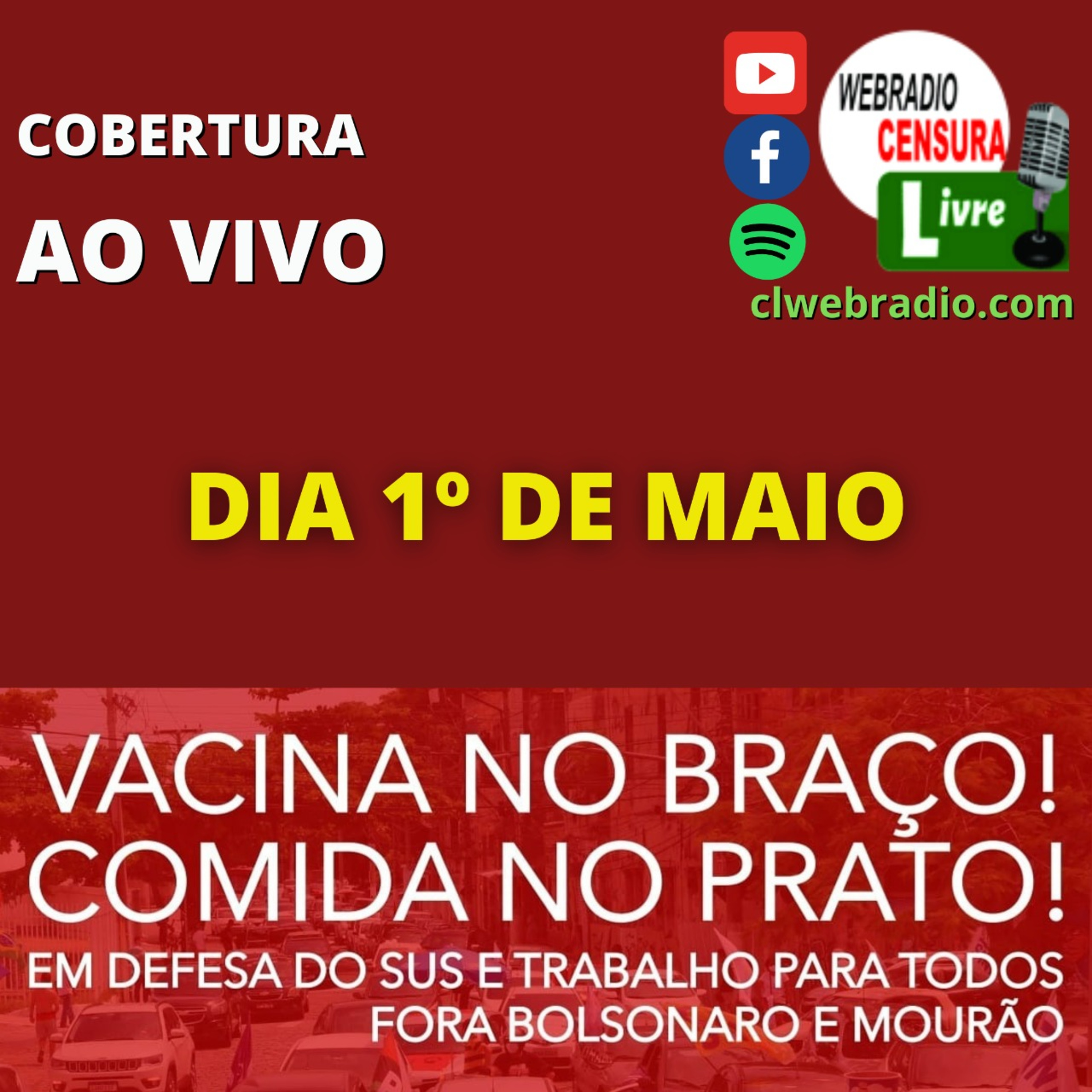 Cobertura jornalista (ao vivo) dos atos e carreatas do Dia do(a) Trabalhador(a) (1º/05) episode artwork