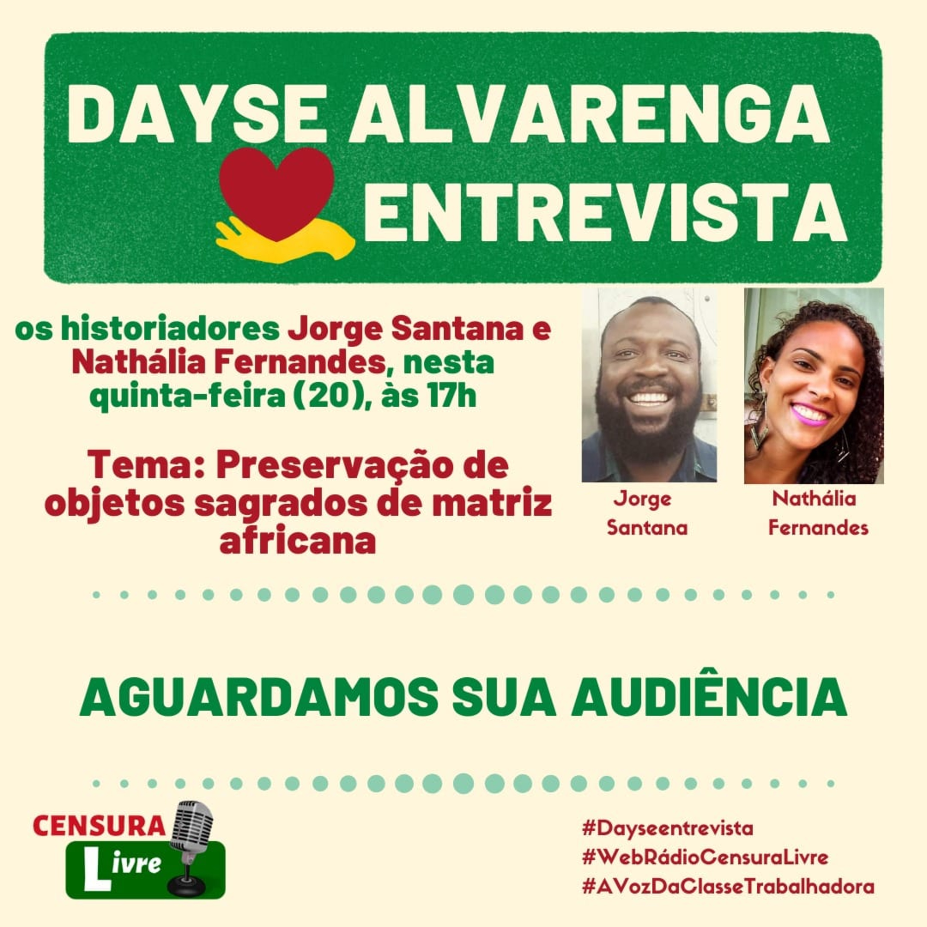 Dayse Alvarenga Entrevista | Preservação de objetos sagrados de matriz africana (20/05) episode artwork