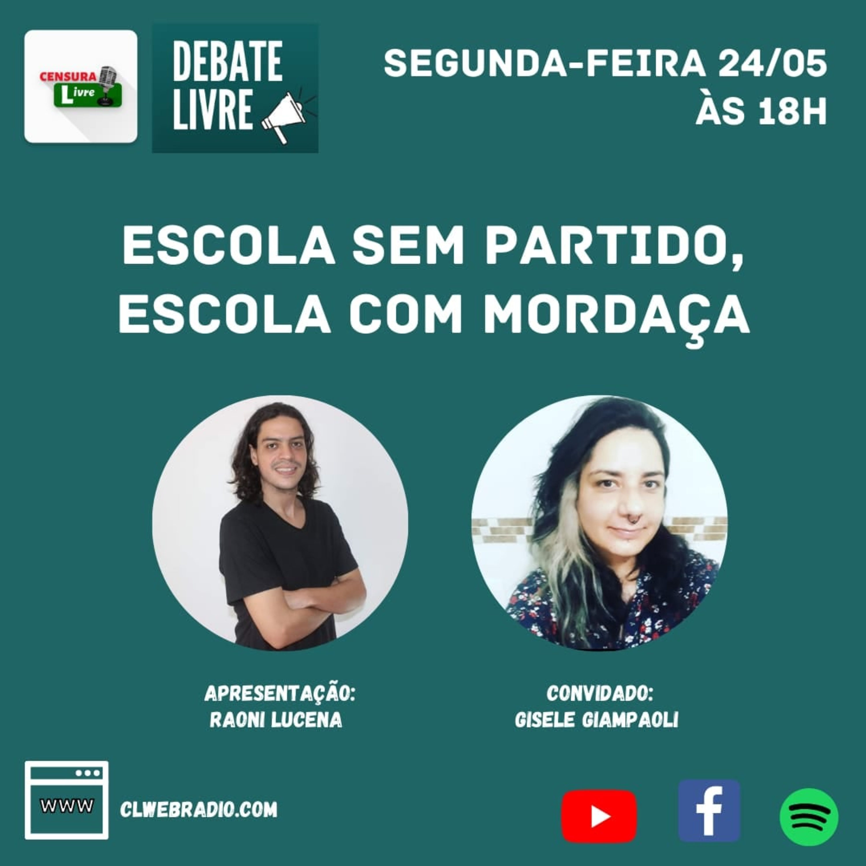 Debate Livre Escola sem partido, escola com mordaça (24/05) episode artwork