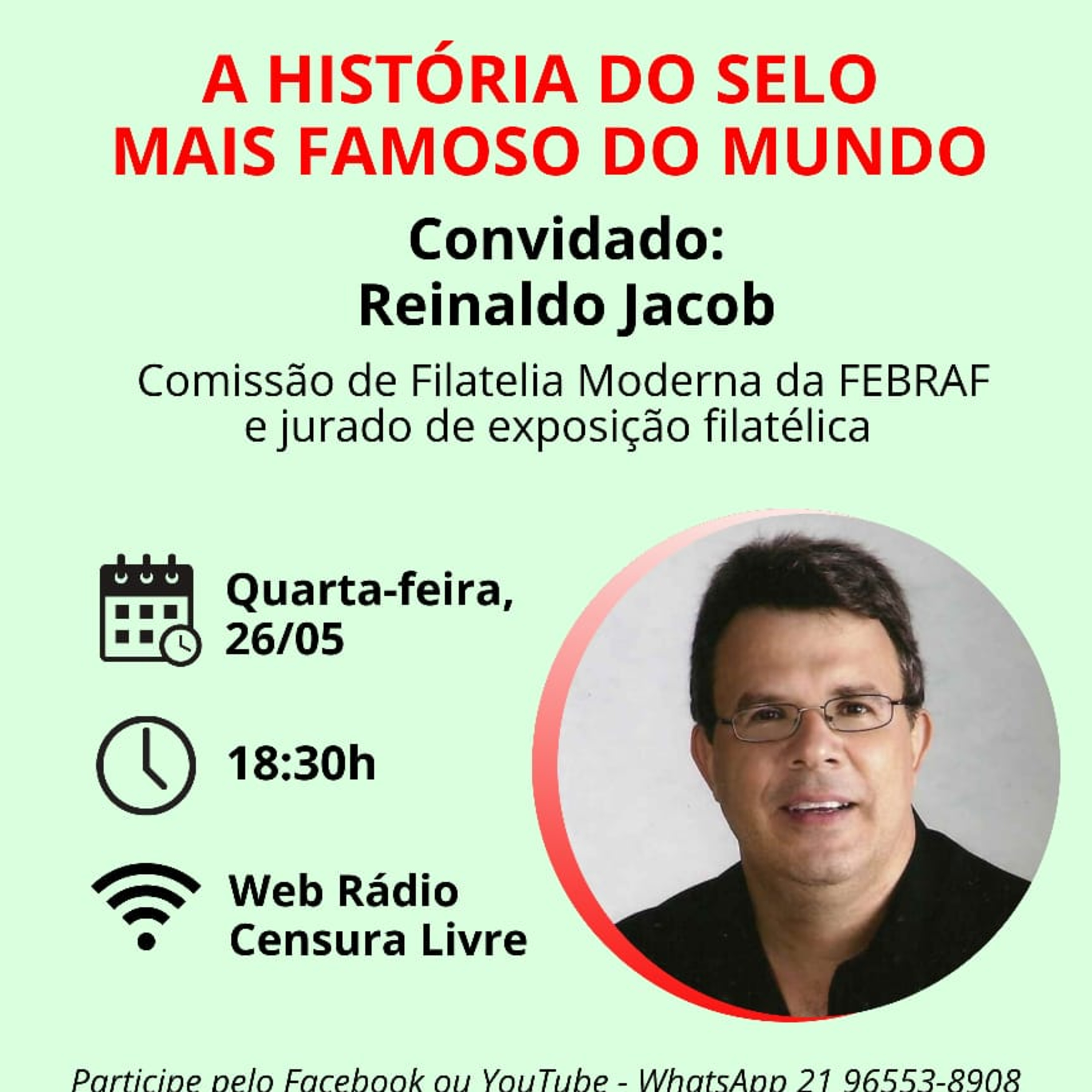 Aulas com Filatelia A história do selo mais famoso do mundo (26/05) episode artwork