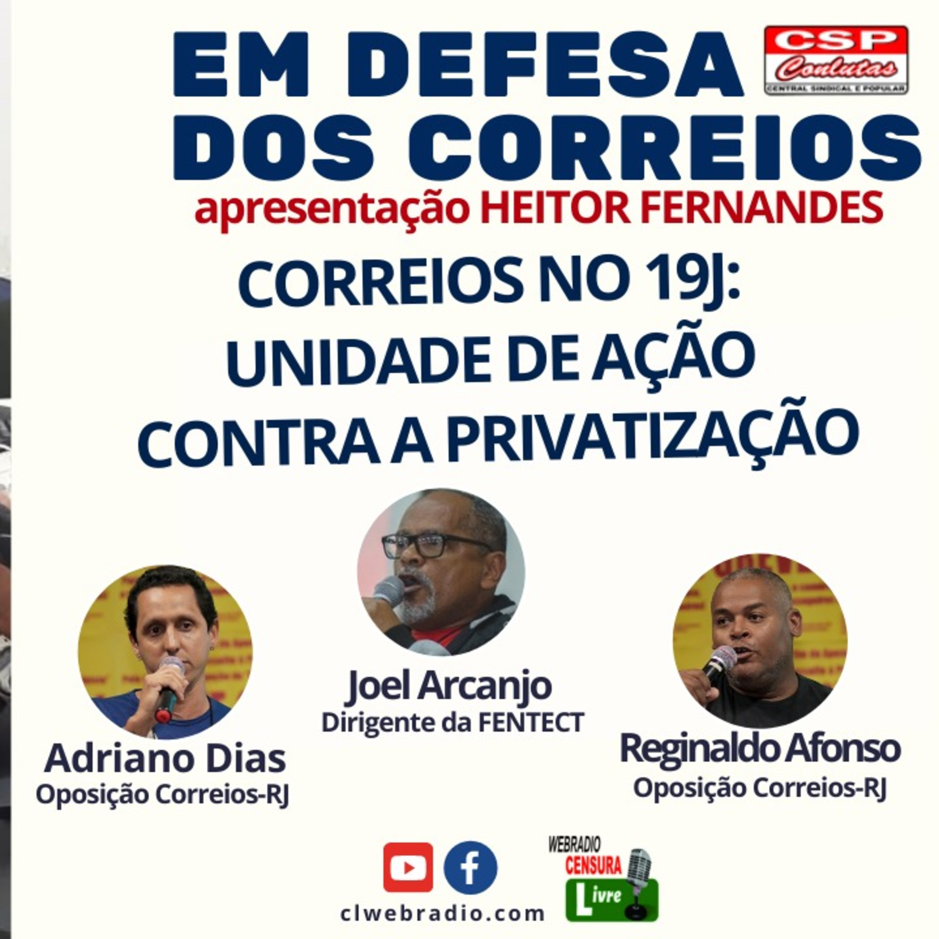  Em Defesa dos Correios | Correios no 19J: unidade de ação contra a privatização (08/06) episode artwork