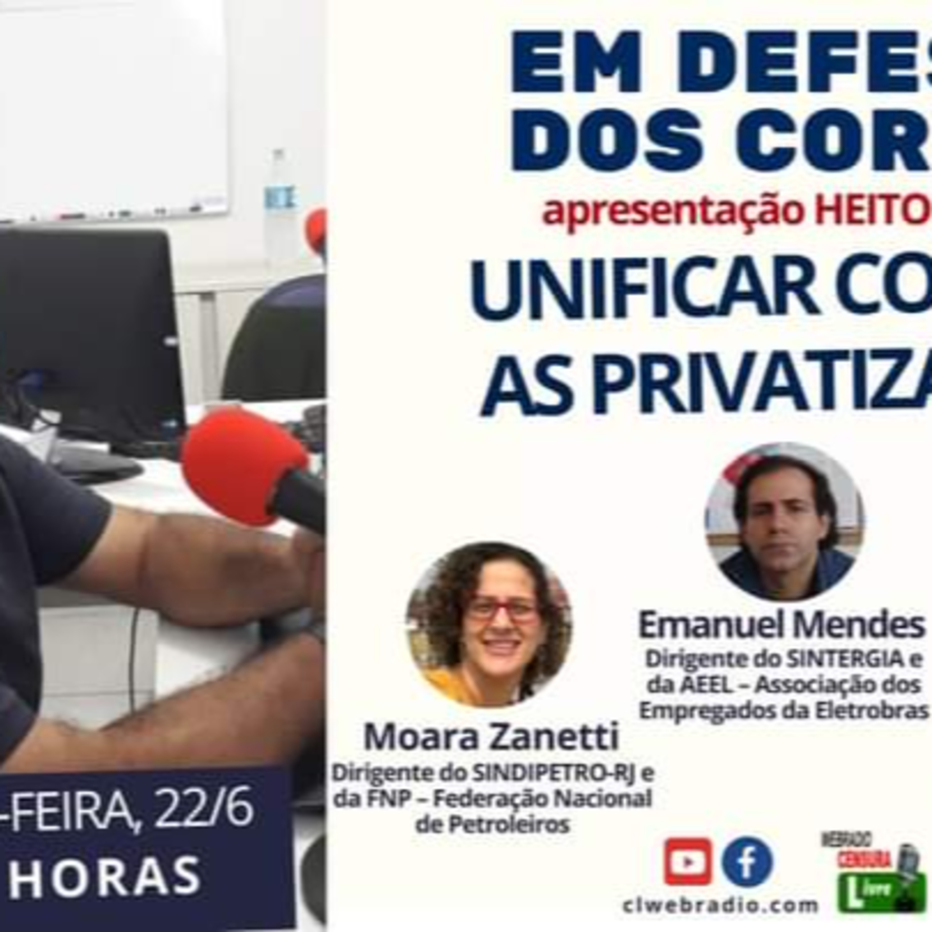 Em Defesa dos Correios | Unificar contra as privatizações (22/06) episode artwork