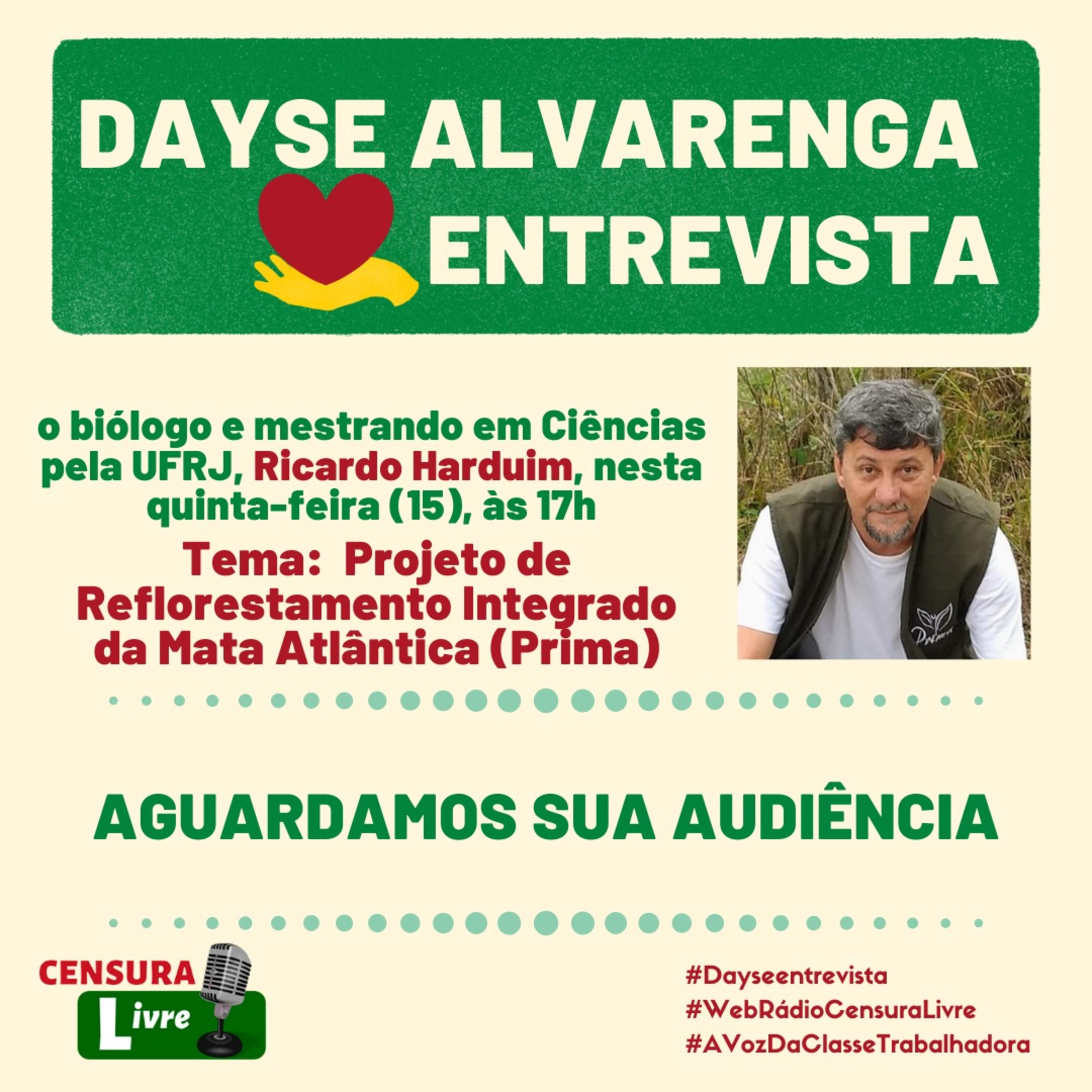  Dayse Alvarenga Entrevista - Projeto de Reflorestamento Integrado da Mata Atlântica PRIMA (15/07) episode artwork