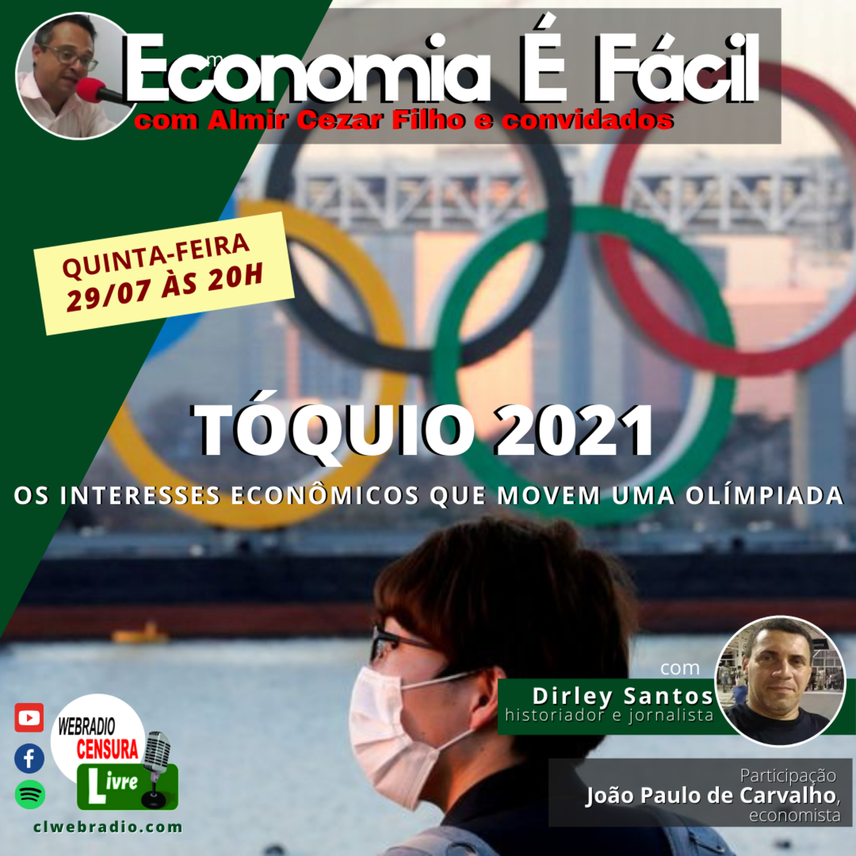 ECONOMIA É FÁCIL 29/07 | TÓQUIO 2021: os interesses econômicos que movem uma olímpiada episode artwork