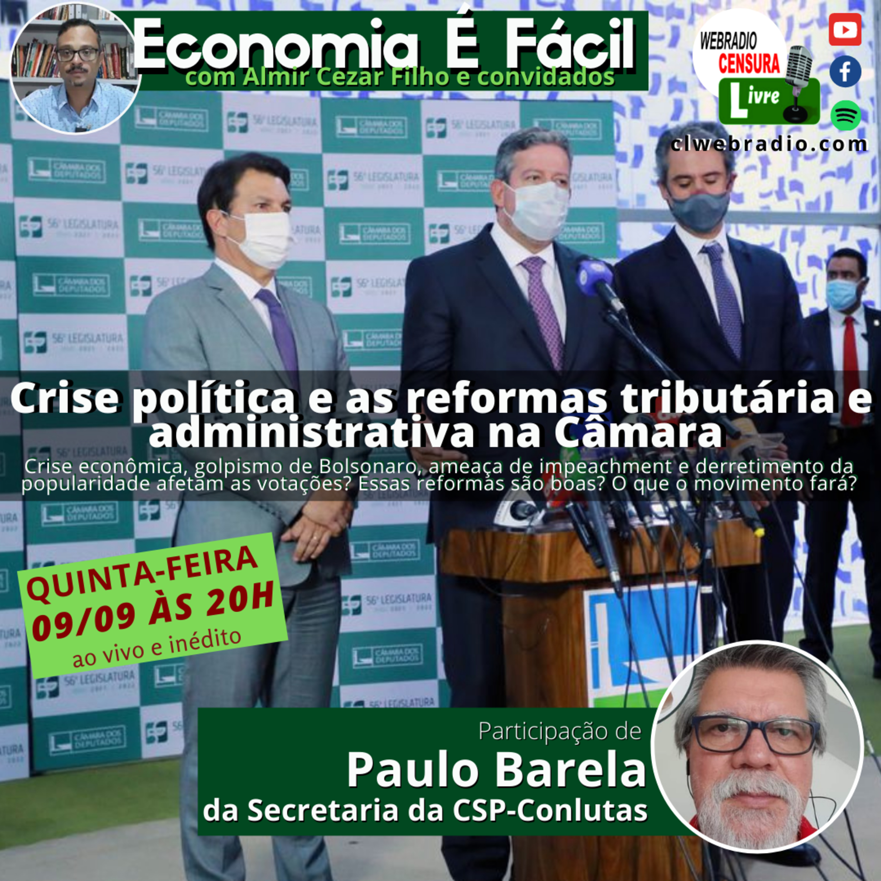ECONOMIA É FÁCIL | Crise política e as reformas tributária e administrativa na Câmara episode artwork
