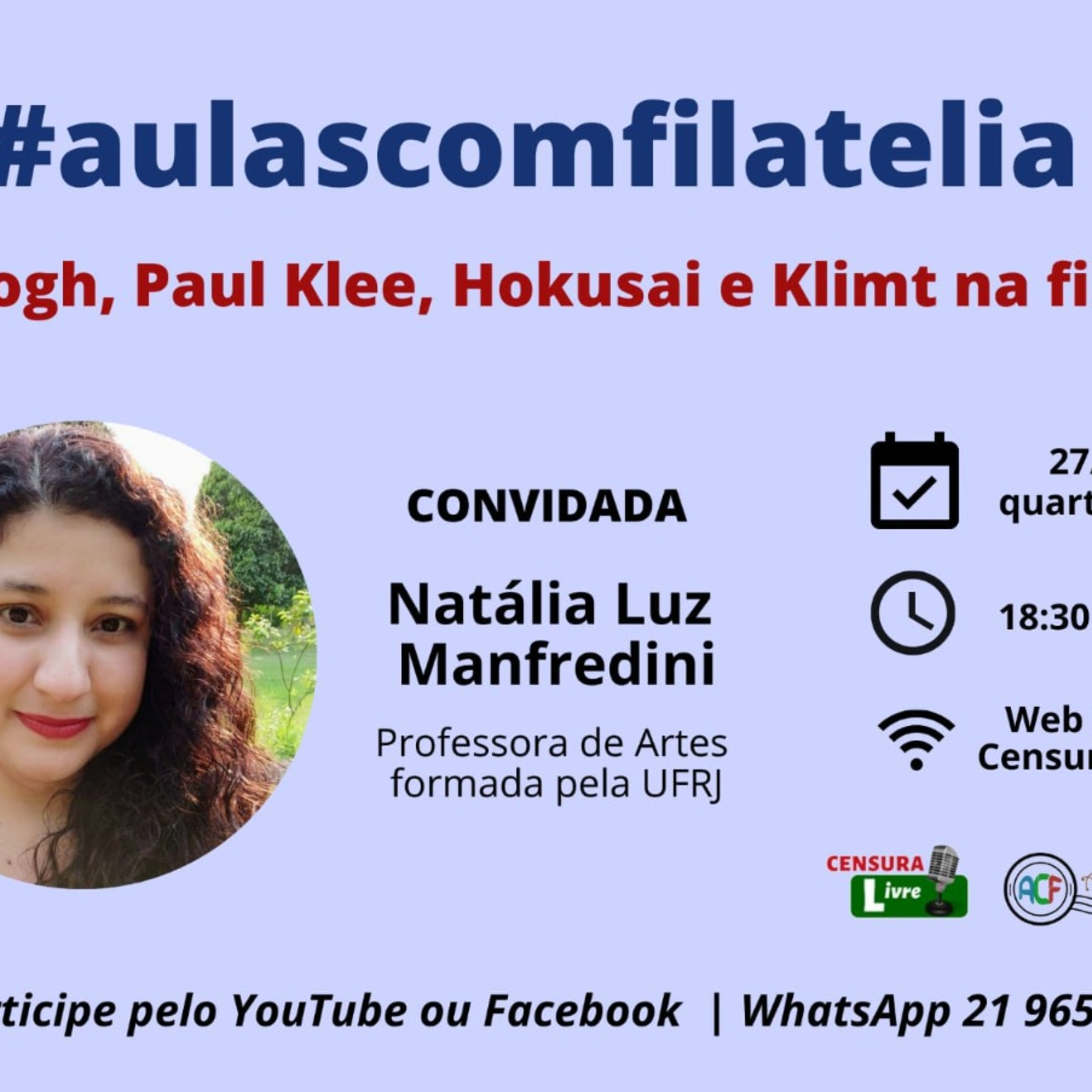 Aulas com Filatelia | Van Gogh, Paul Klee, Hokusai e Klimt na Filatelia 27 10 21 episode artwork