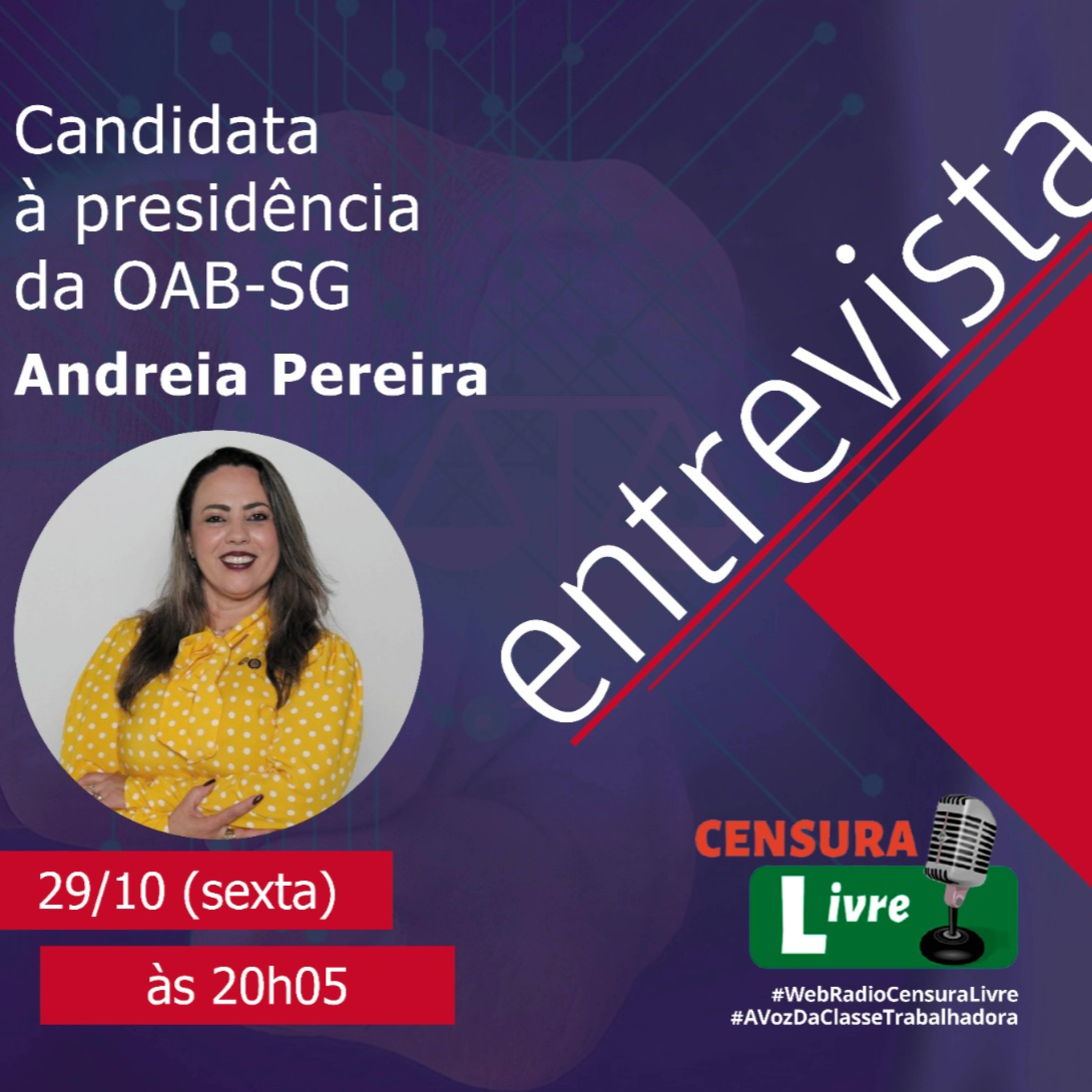Entrevista – Advogada Andreia Pereira (chapa 1), eleições OAB-SG/RJ 29 10 21 episode artwork