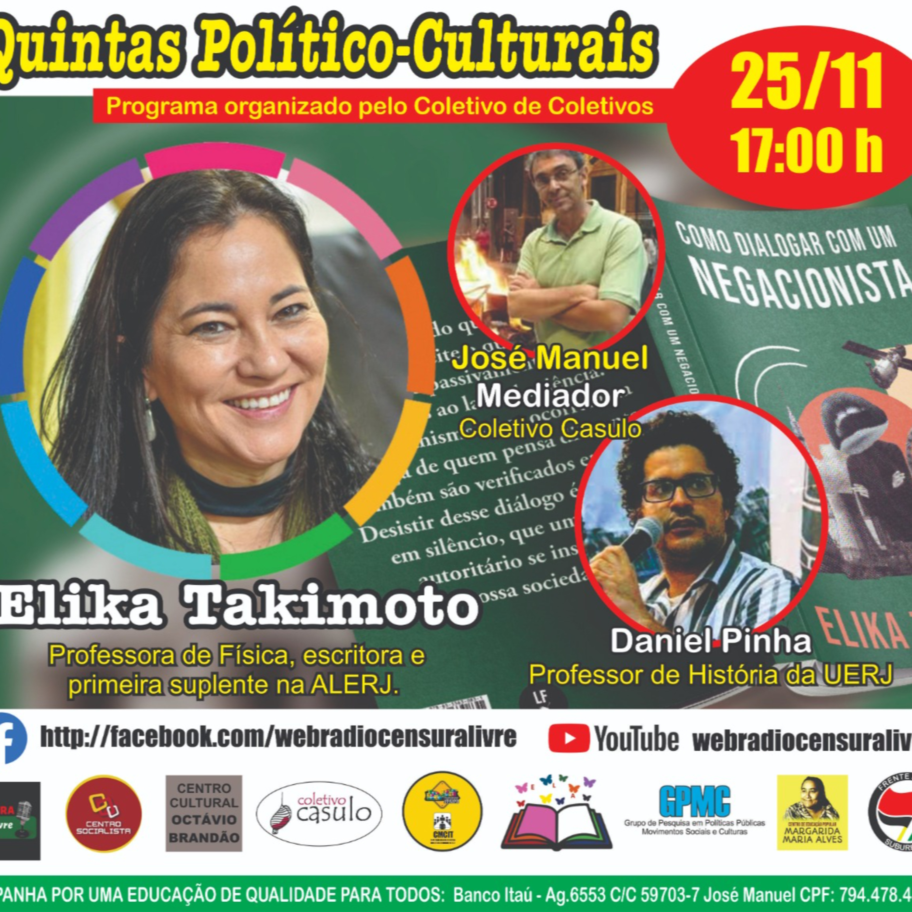 Programa Quintas Político-Culturais - ‘Como dialogar com um negacionista’ 25 11 21 episode artwork