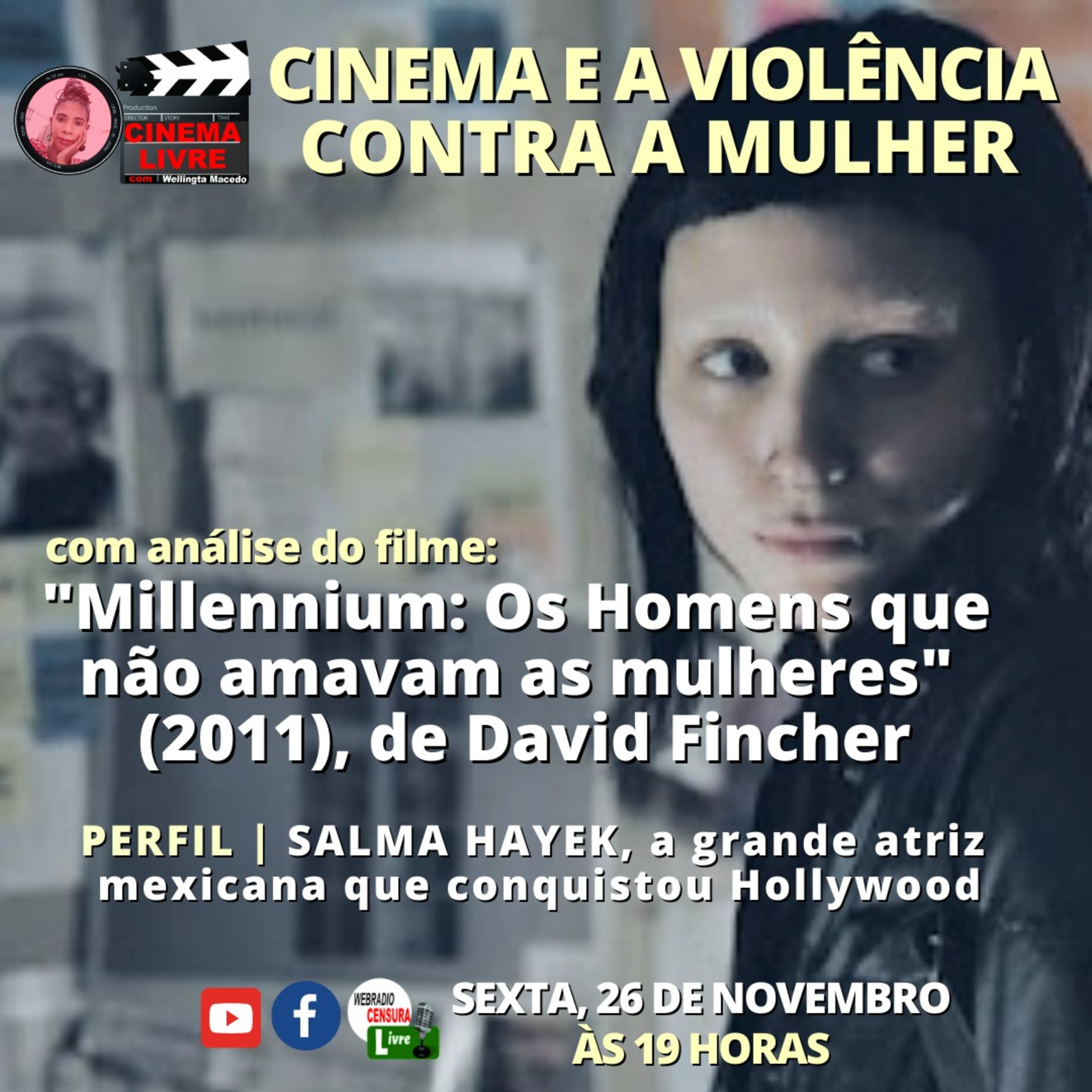 Cinema Livre - A violência contra a mulher, com o filme “Millennium, os Homens Que Não Amavam As Mulheres” (2011), de David Fincher 26 11 21 episode artwork