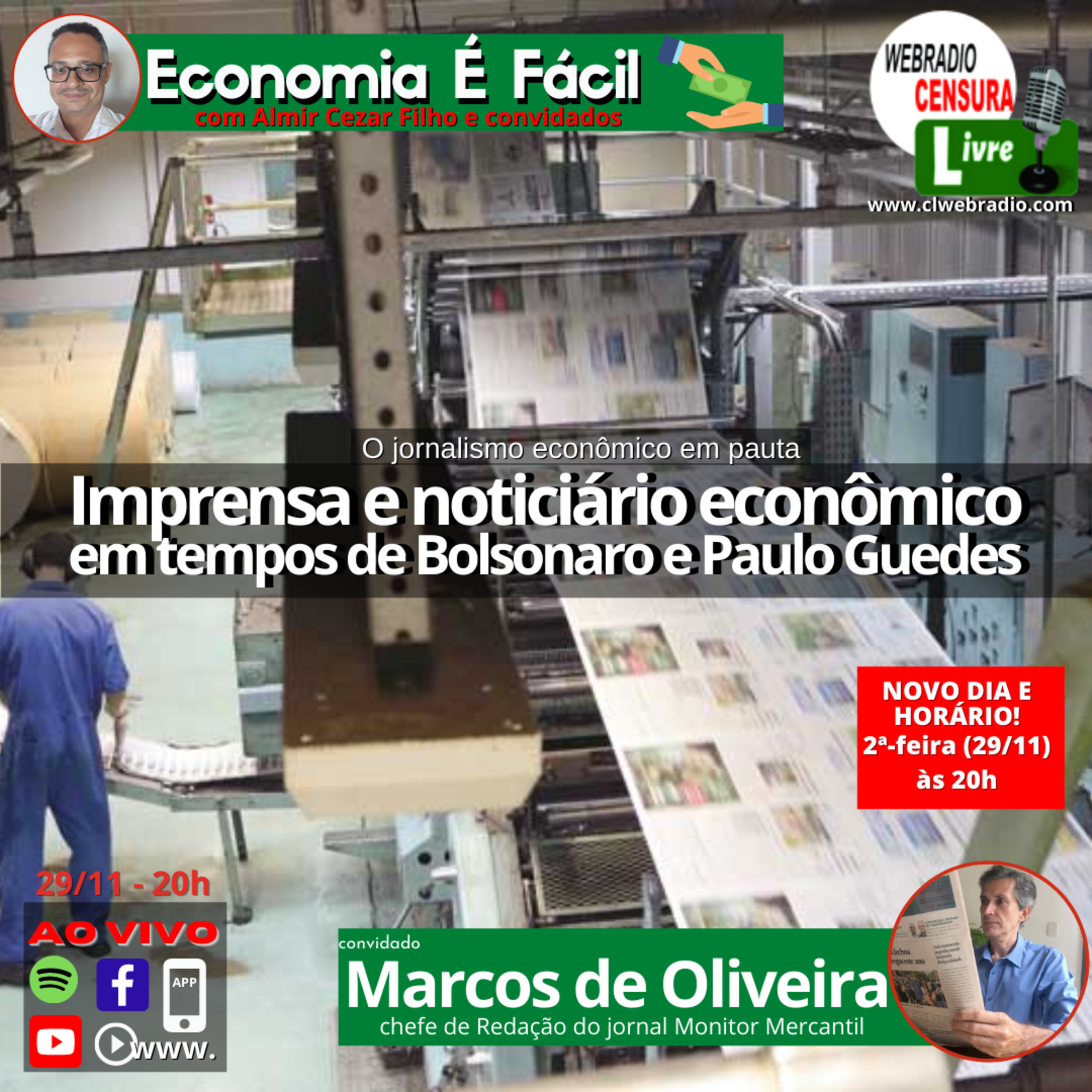 ECONOMIA É FÁCIL | Imprensa e noticiário econômico em tempos de Bolsonaro e Paulo Guedes episode artwork