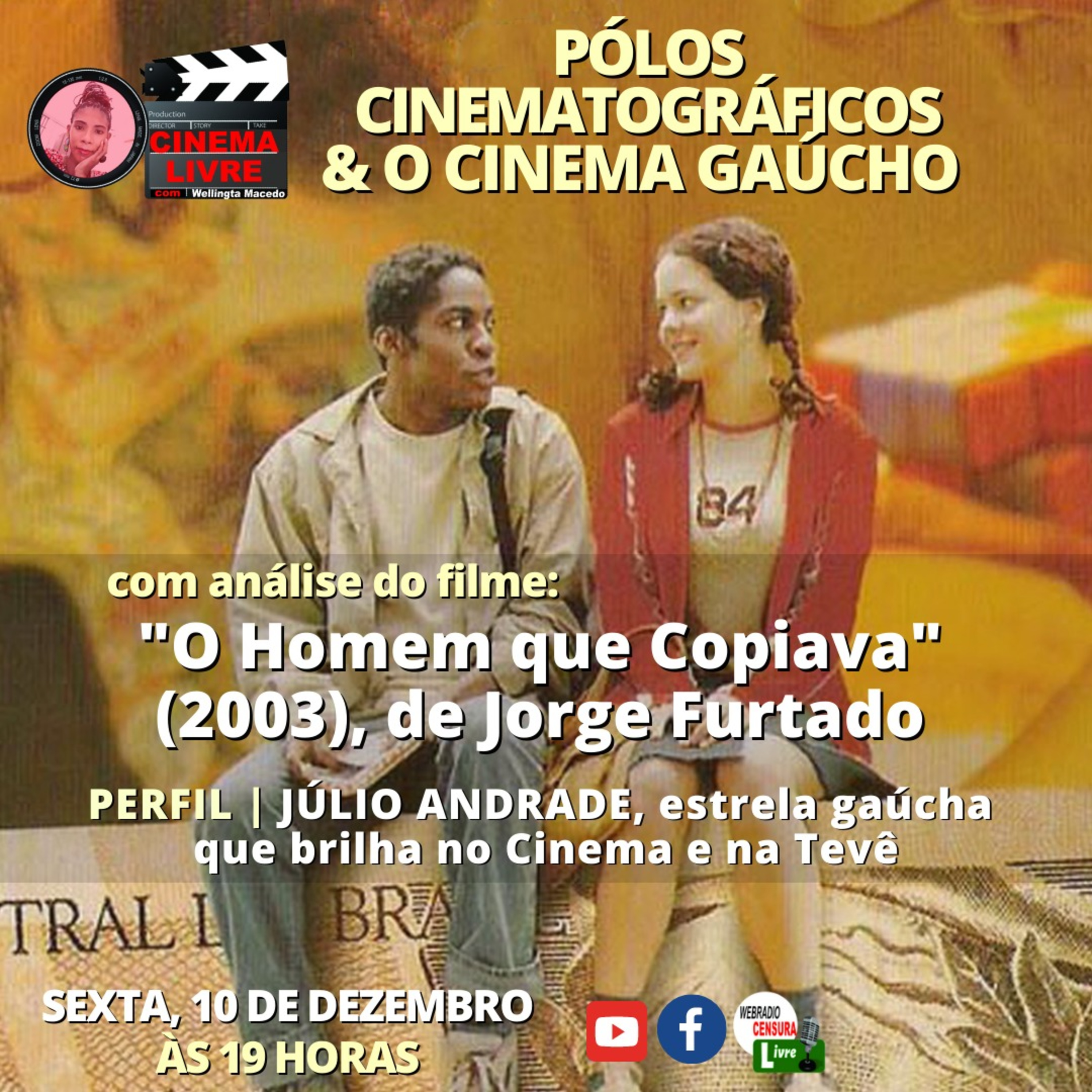 Cinema Livre | Polos Cinematográficos e o Cinema Gaúcho, com o filme ‘O Homem que Copiava’ (2003), de Jorge Furtado10 12 21 episode artwork