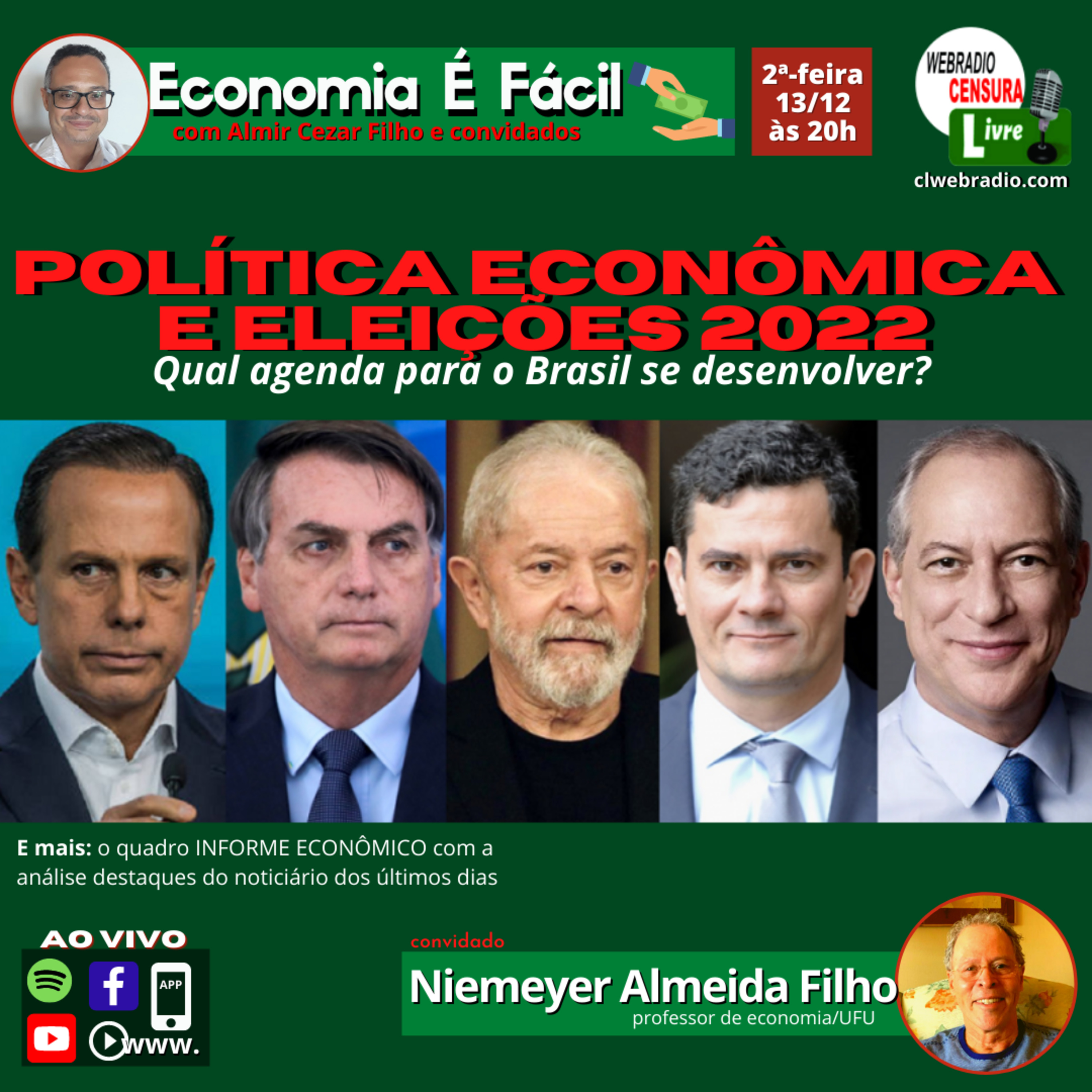 ECONOMIA É FÁCIL | Política econômica e eleições 2022: qual agenda para o Brasil se desenvolver? episode artwork
