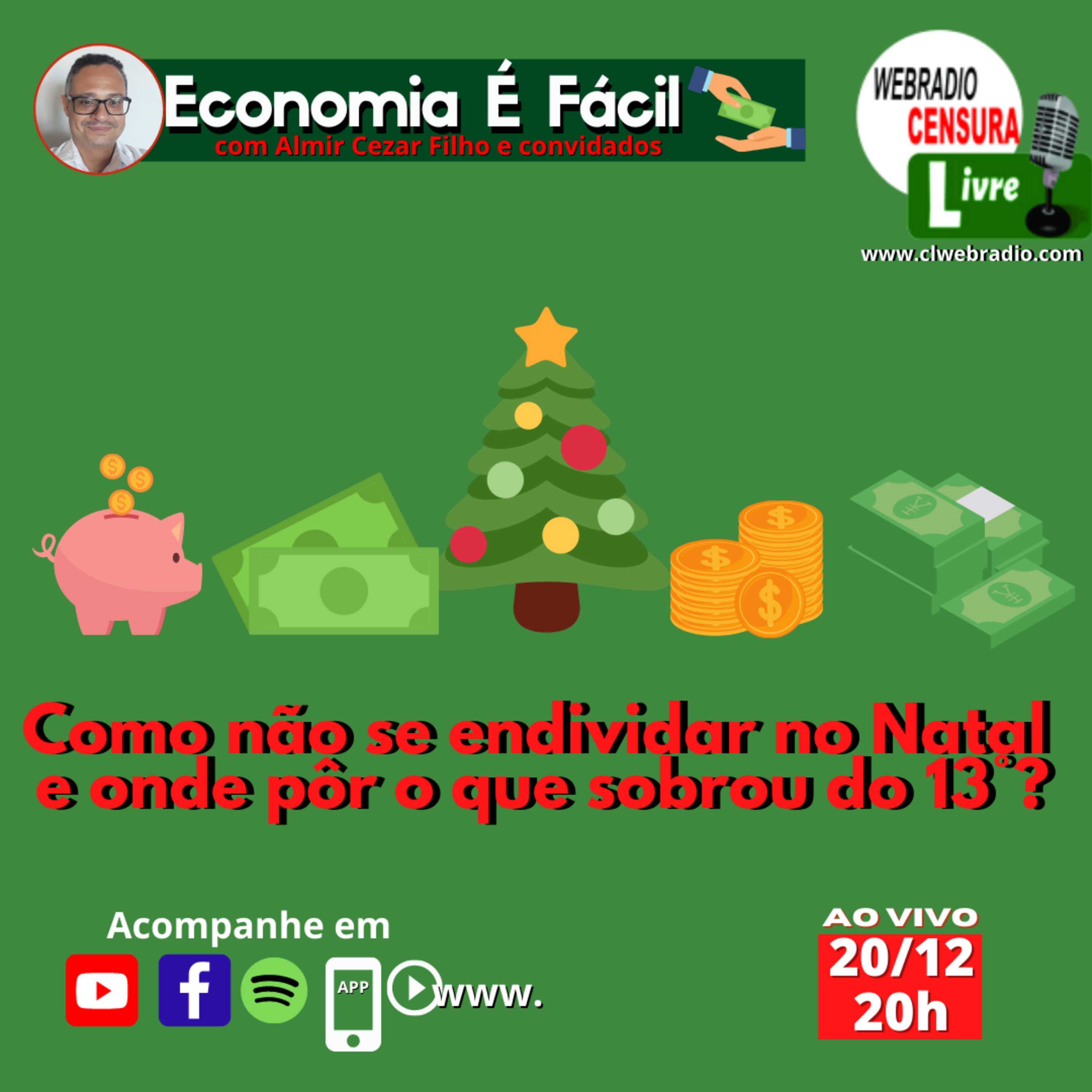 ECONOMIA É FÁCIL | Como não se endividar no Natal e onde pôr o que sobrou do 13°? episode artwork