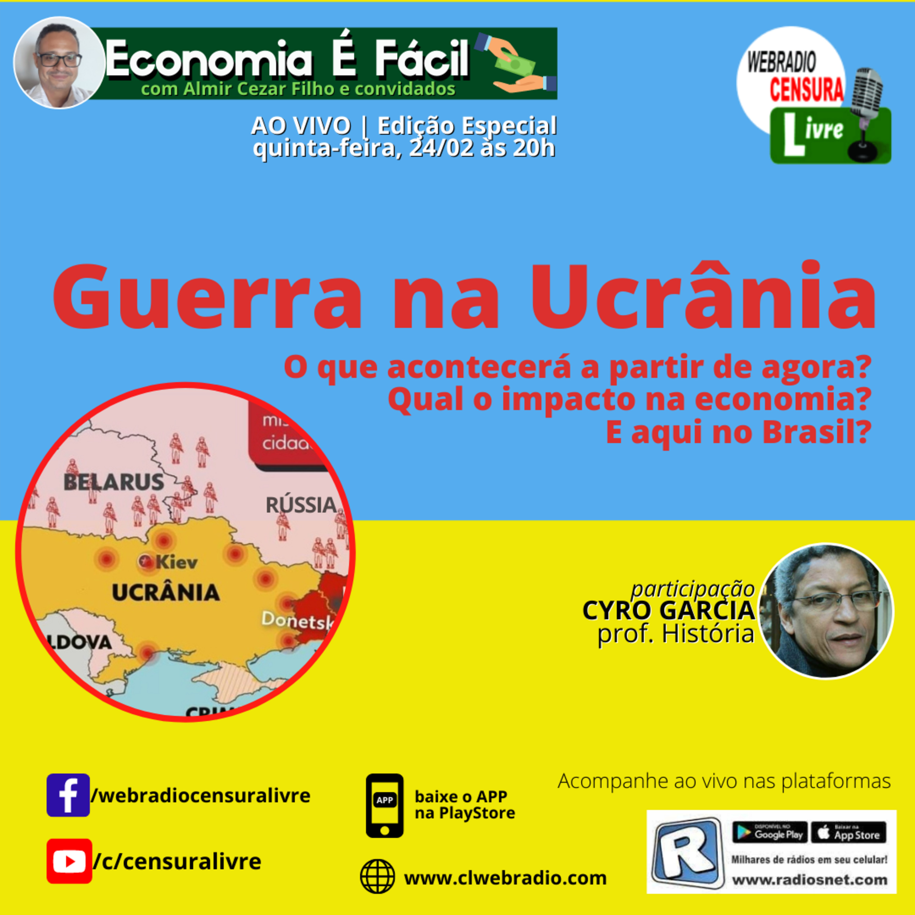 ECONOMIA É FÁCIL | Guerra na Ucrânia. Qual o impacto na economia e no Brasil? ( ed. especial) episode artwork