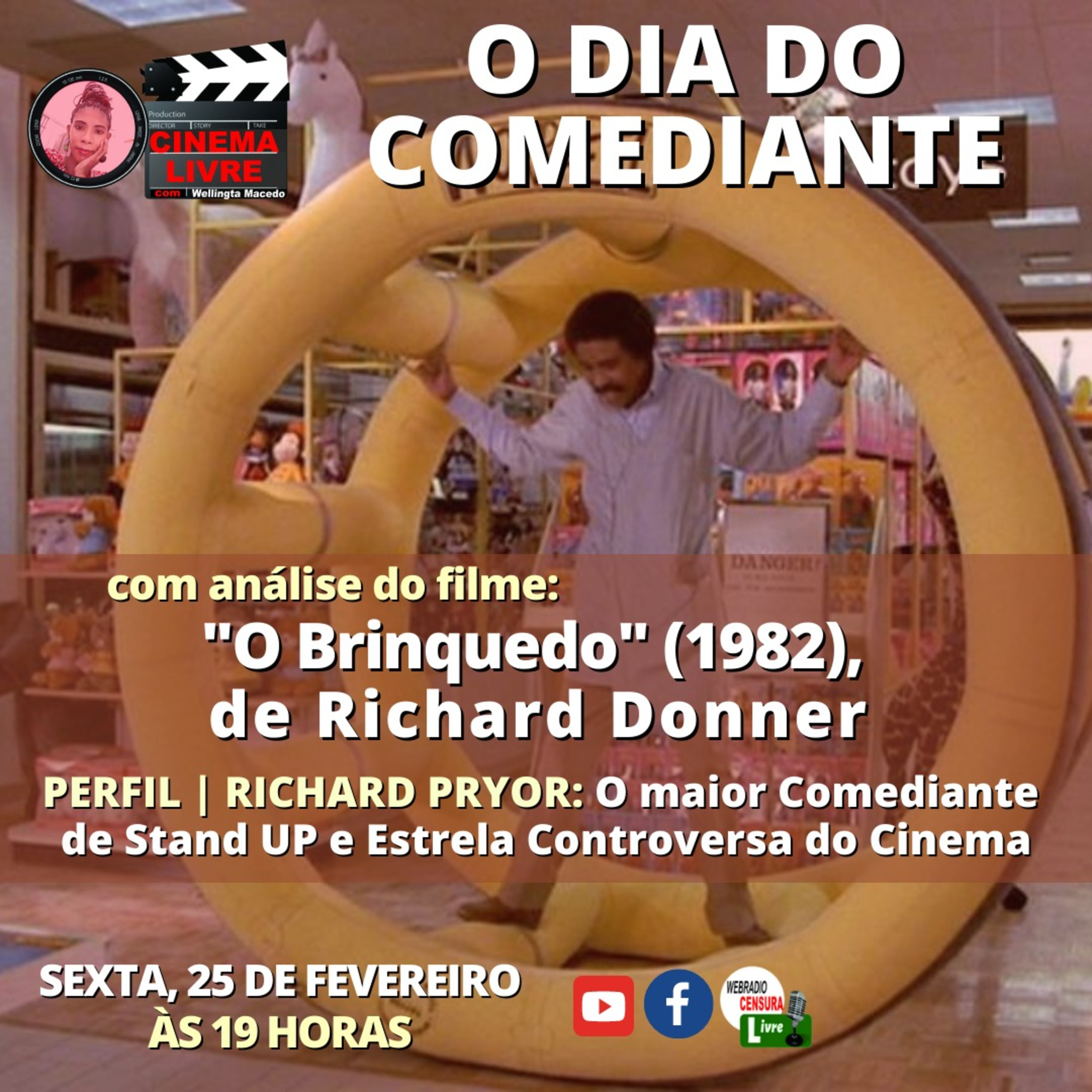 CINEMA LIVRE | "O Dia do Comediante com o filme “O Brinquedo” (1982), de Richard Donner episode artwork