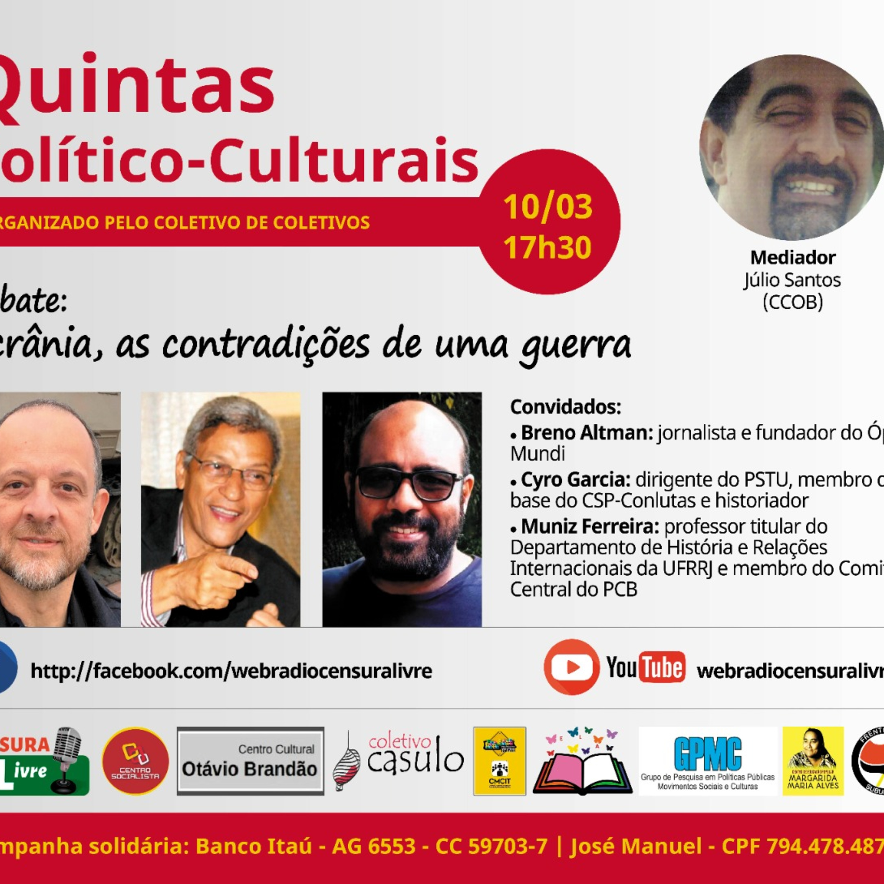 Quintas Político-Culturais | Debate - Ucrânia - As contradições de uma guerra 10/03  episode artwork