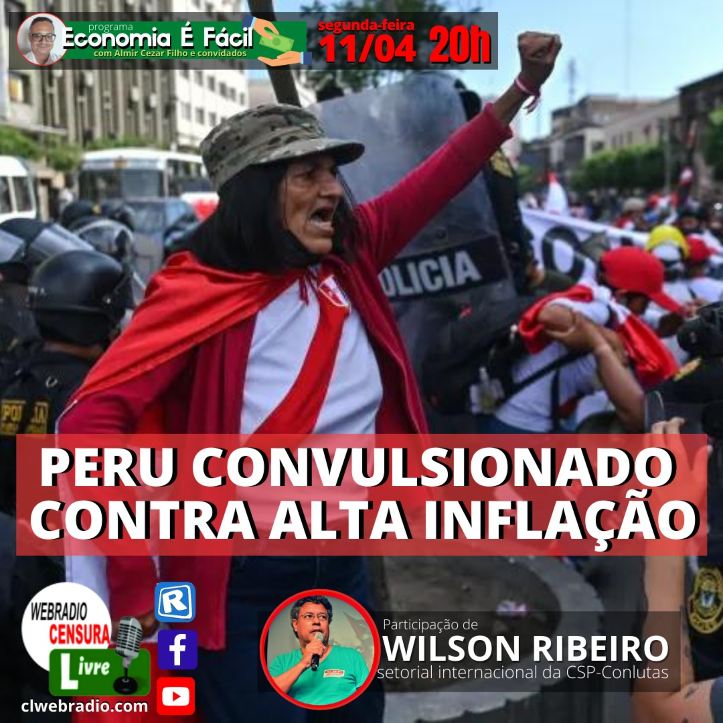 Peru convulsionado contra alta inflação | Economia É Fácil 11/04 episode artwork