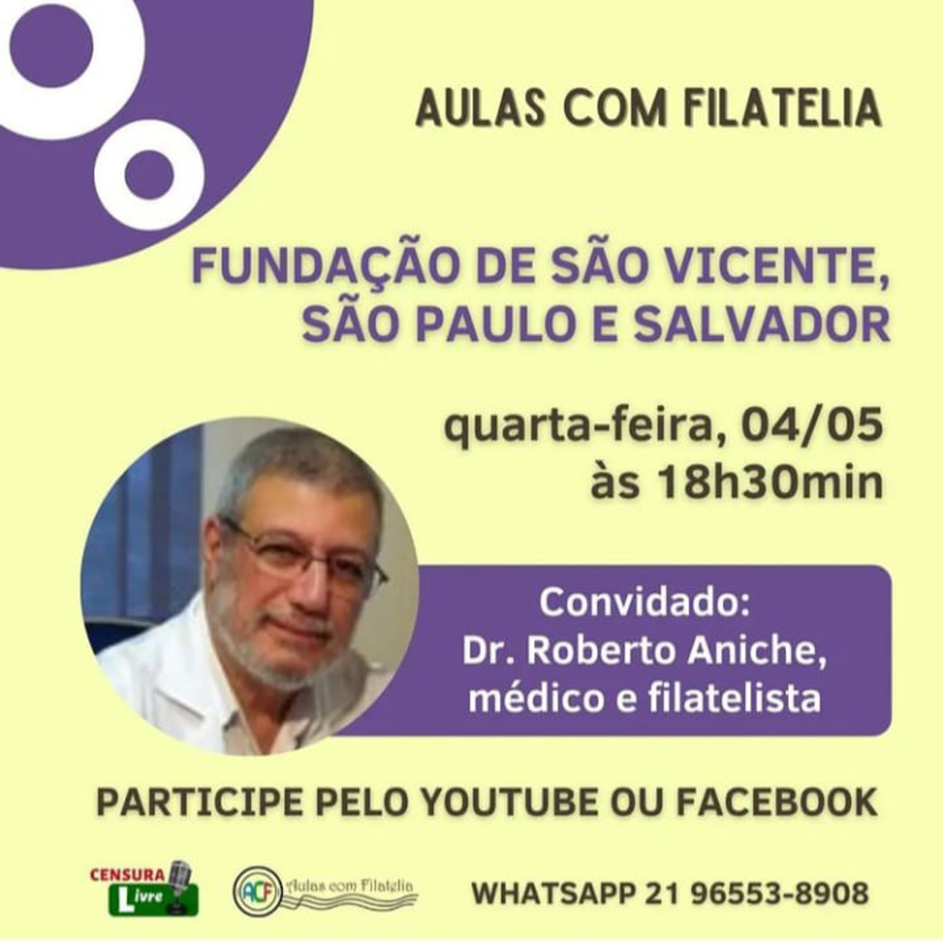 AULAS COM FILATELIA | Fundação de São Vicente, São Paulo, São Salvador e o Governo Geral no Brasil episode artwork