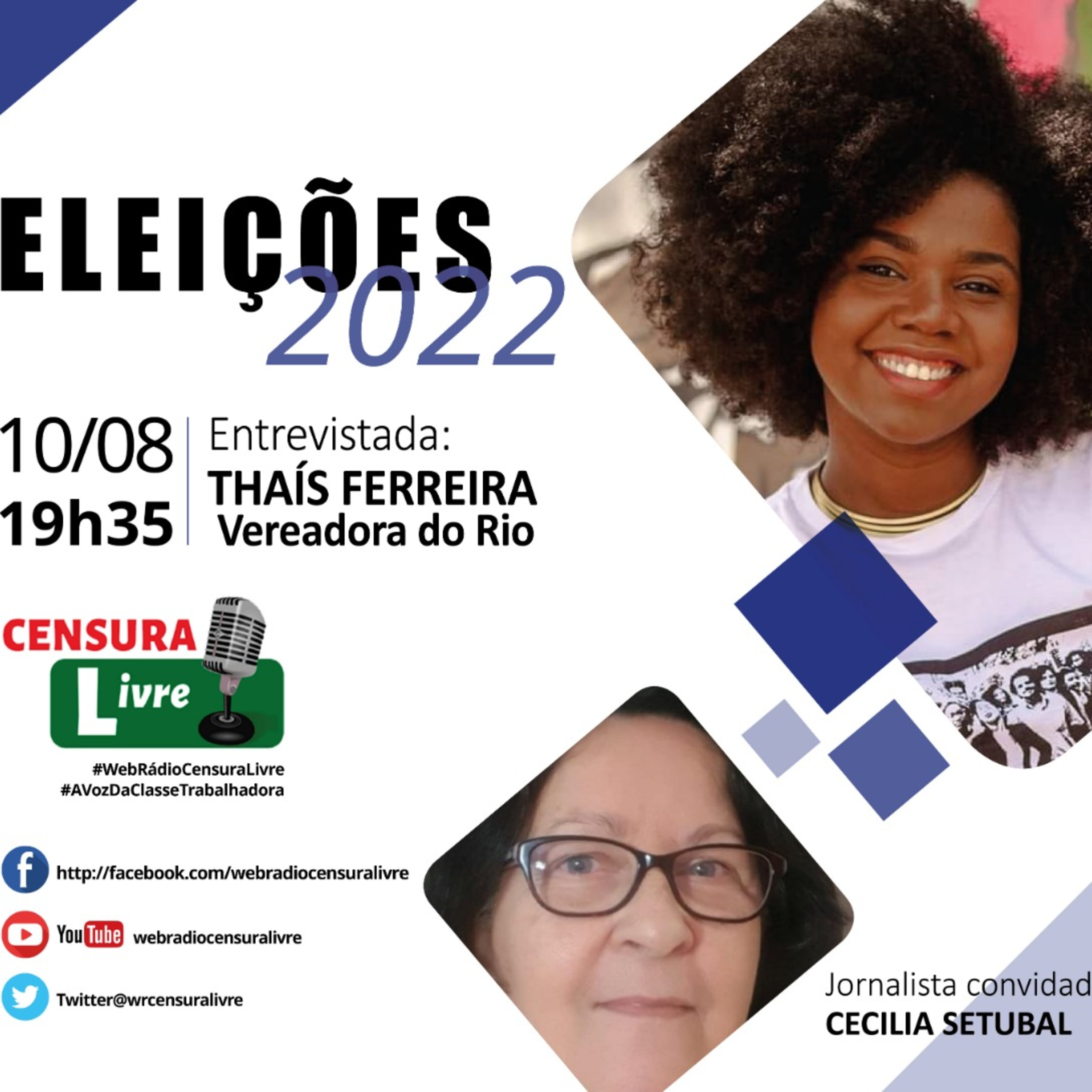  ELEIÇÕES 2022 – Entrevista: vereadora do Rio de Janeiro, THAIS FERREIRA (PSOL) 10/08 episode artwork