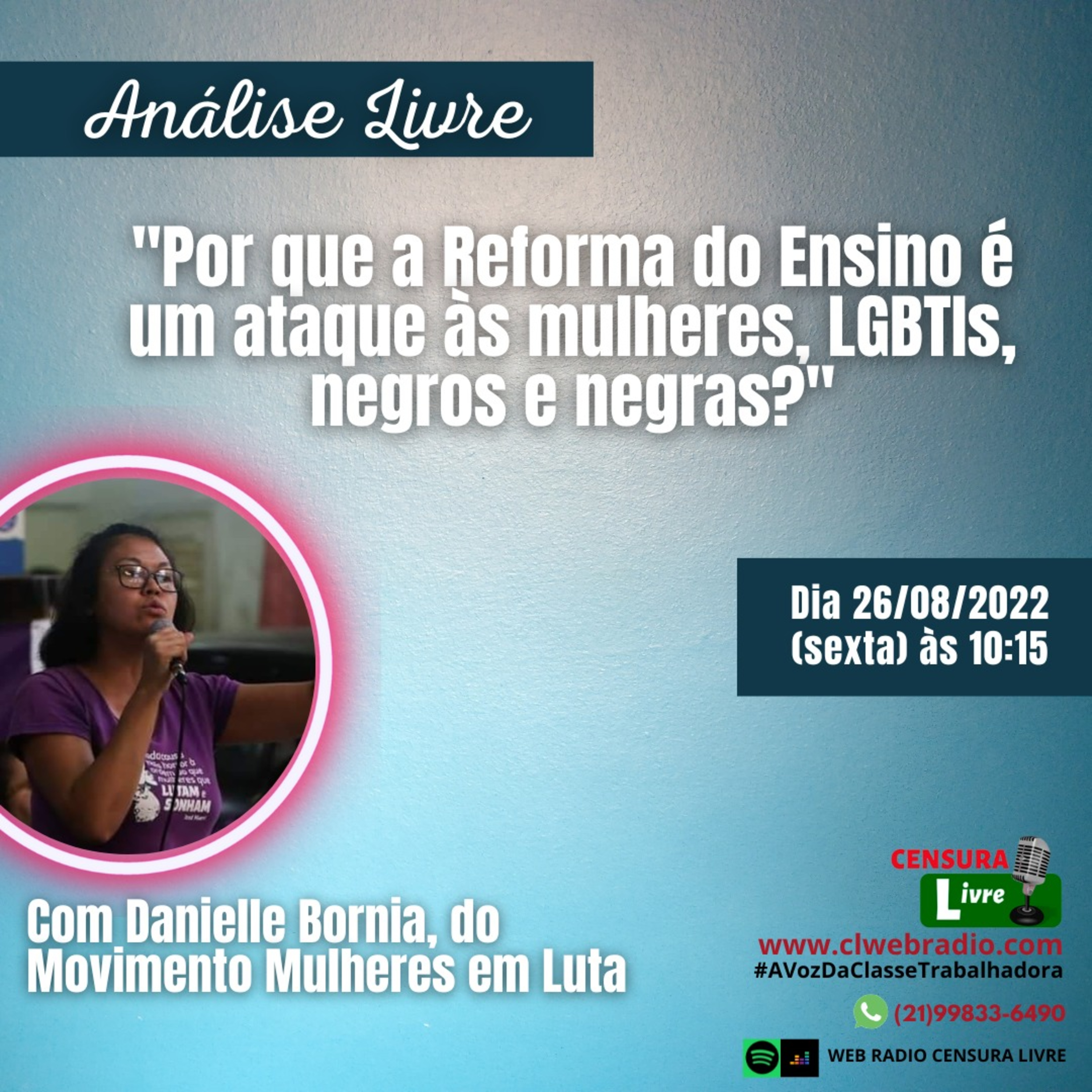 ANÁLISE LIVRE – ‘Por que a Reforma do Ensino é um ataque às mulheres, LGBTIs, negros e negras?’ (26/08) episode artwork