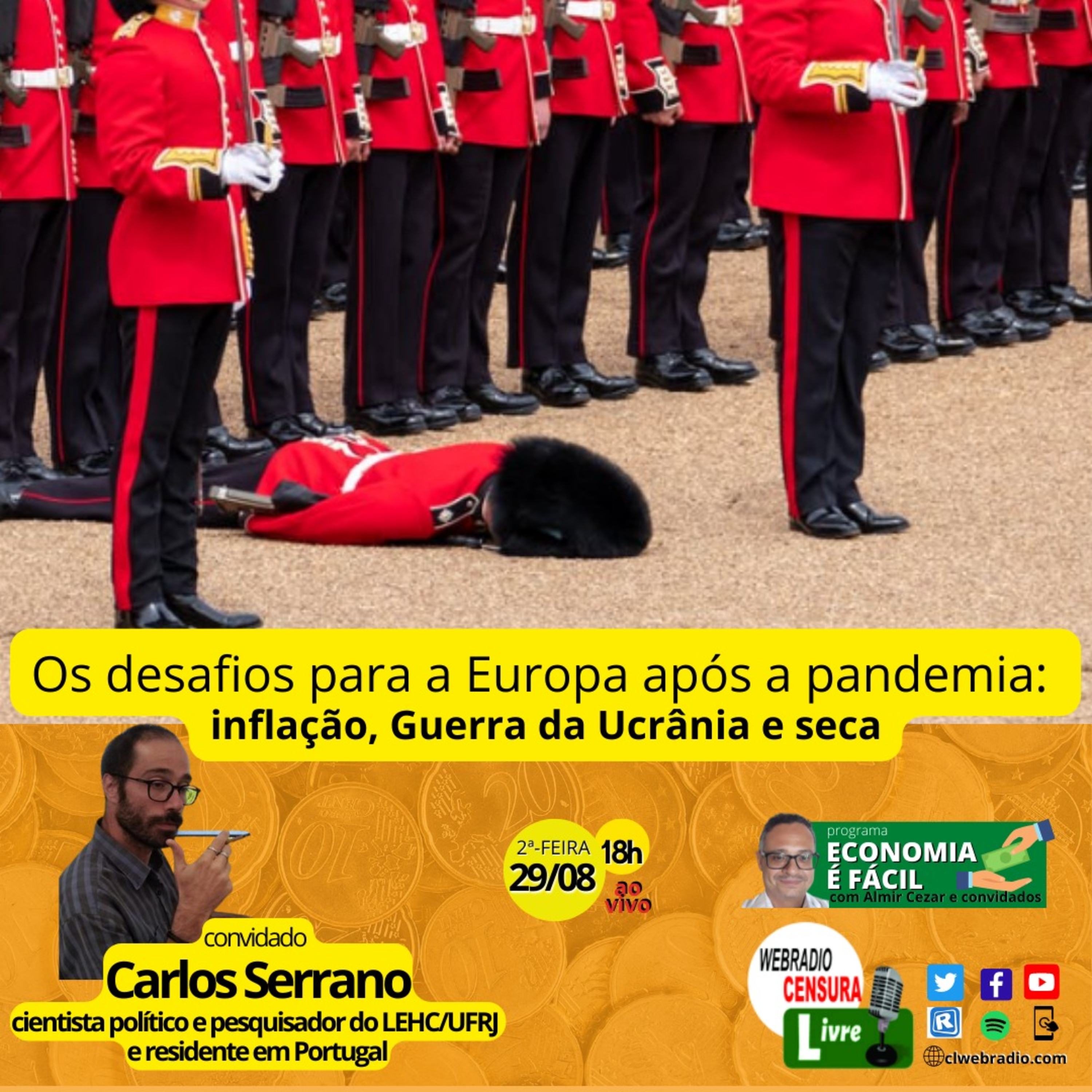ECONOMIA É FÁCIL | Os desafios para a Europa após a pandemia: inflação, Guerra da Ucrânia e seca episode artwork