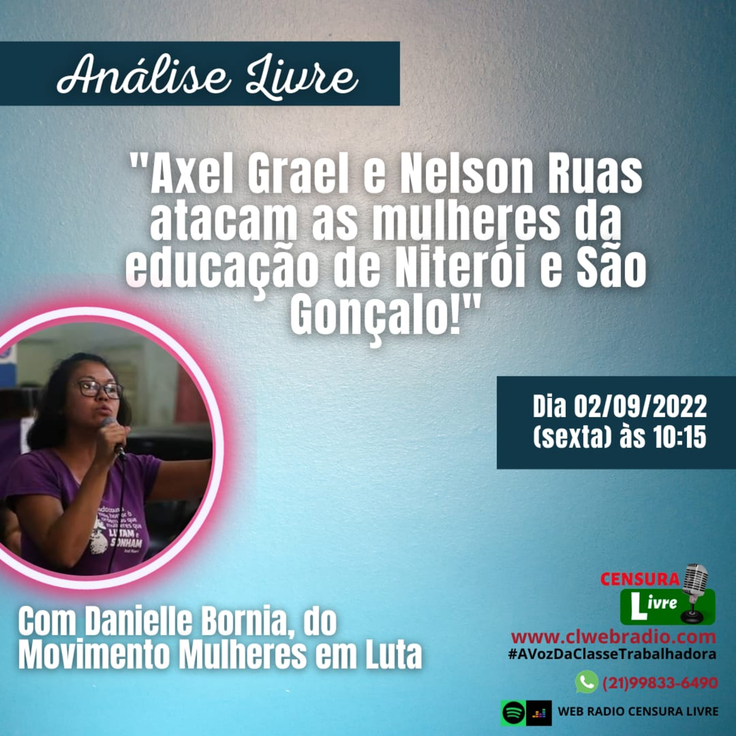  ANÁLISE LIVRE – ‘Axel Grael e Nelson Ruas atacam as mulheres da educação de Niterói e São Gonçalo’ (02/09) episode artwork