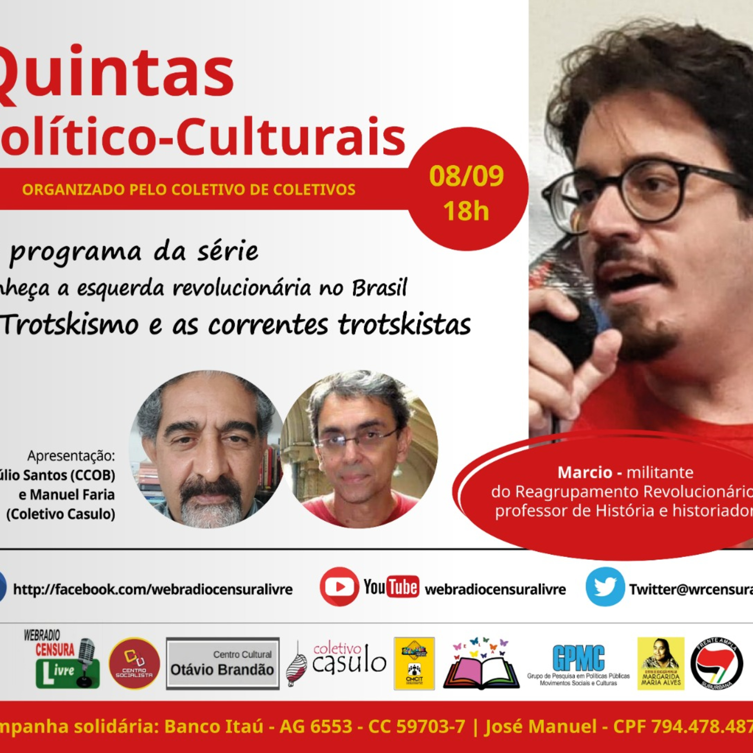 Quintas Político-Culturais - 8⁰ programa da série Conheça a esquerda revolucionária no Brasil (8/9) episode artwork
