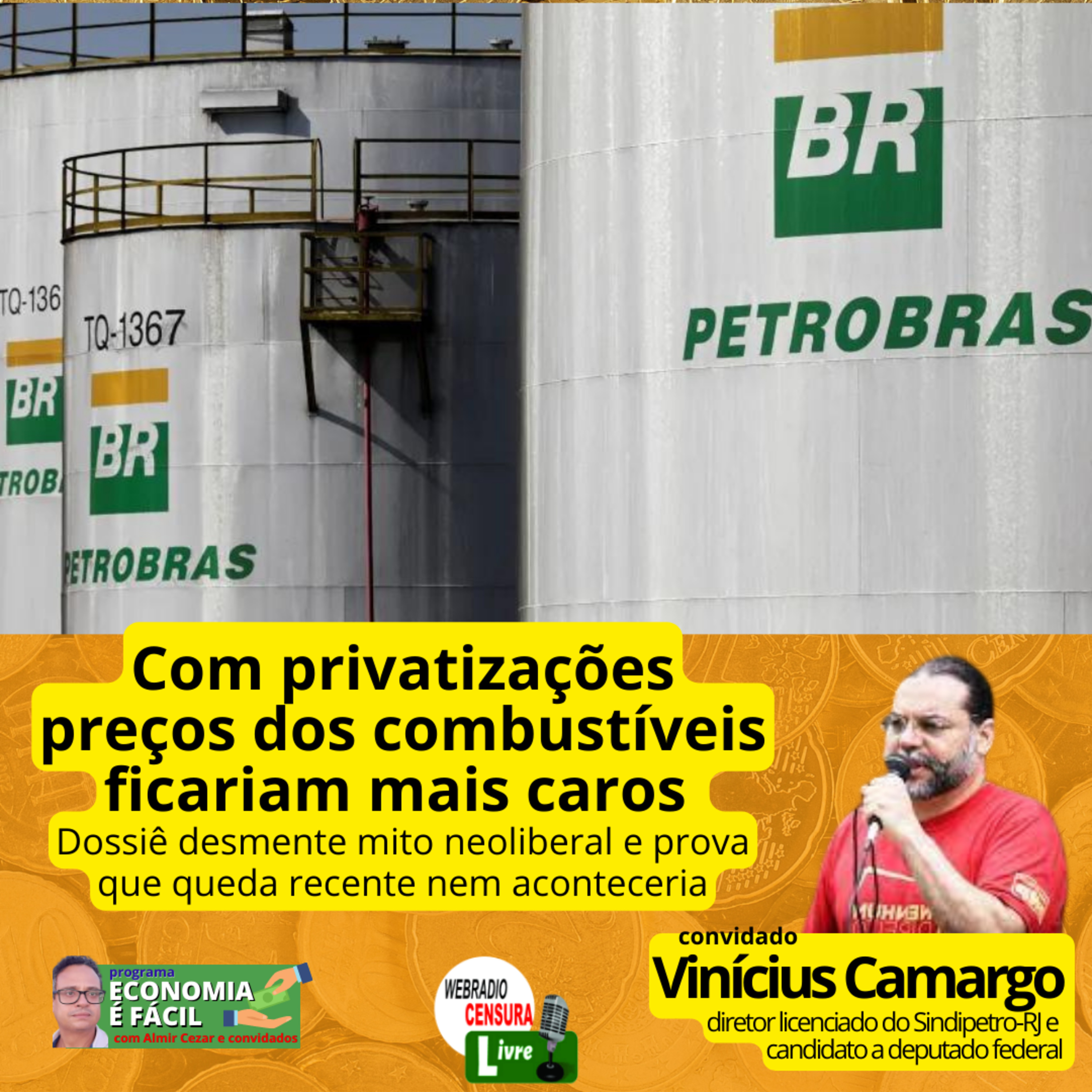 ECONOMIA É FÁCIL | Com privatização combustíveis ficariam mais caros episode artwork
