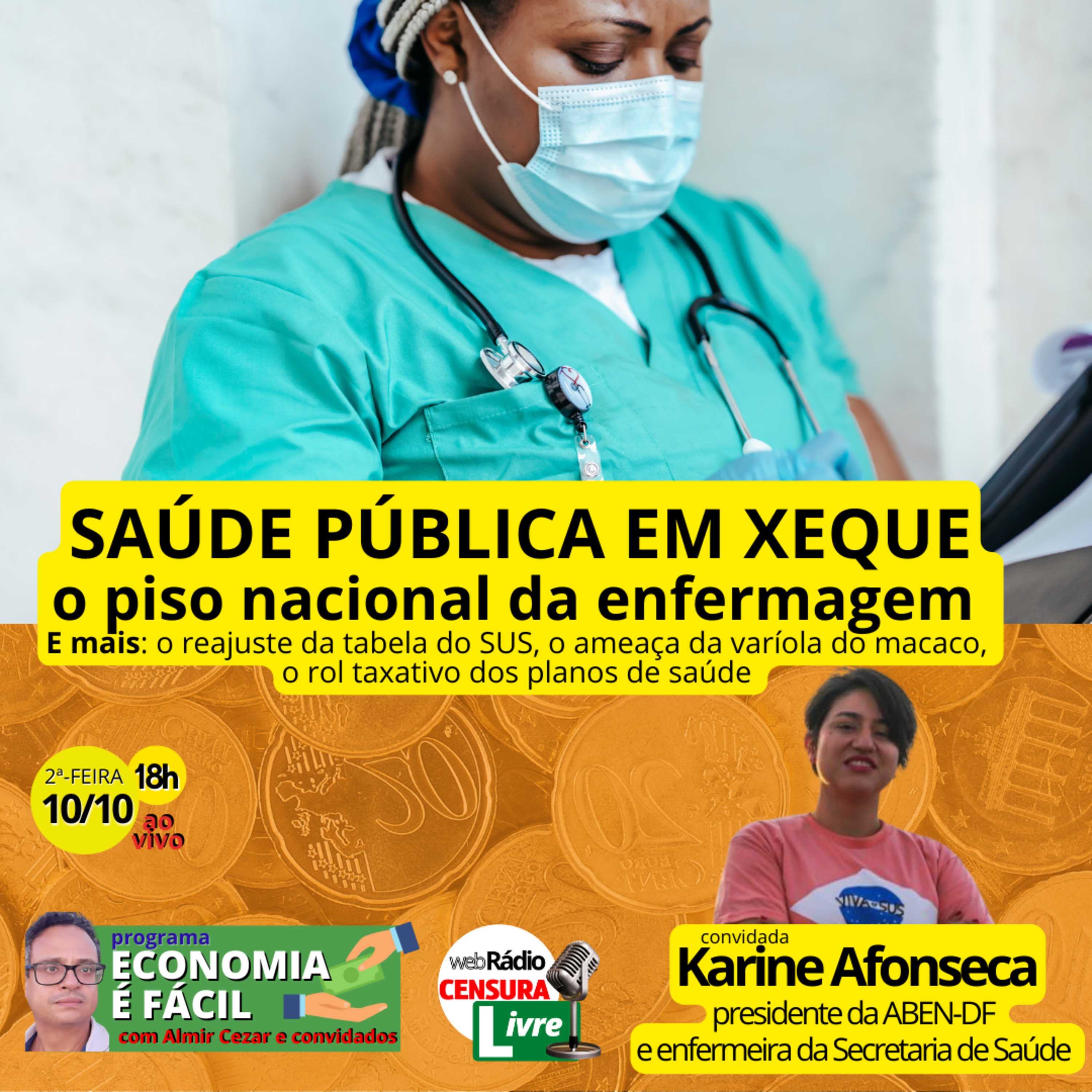 ECONOMIA É FÁCIL | Saúde Pública em xeque: o piso nacional da enfermagem episode artwork