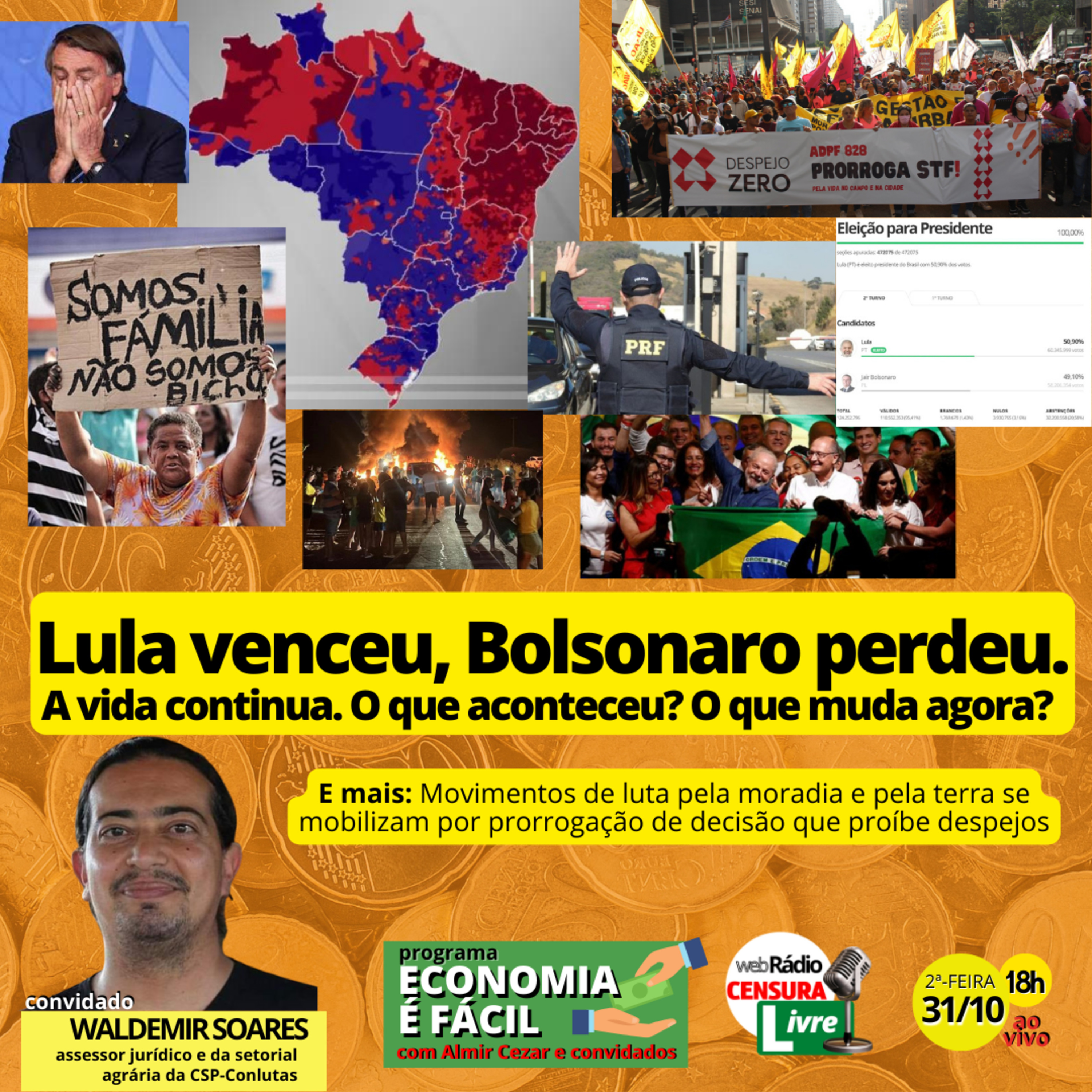 ECONOMIA É FÁCIL | Lula venceu, Bolsonaro perdeu. A vida continua. O que aconteceu? O que muda? episode artwork