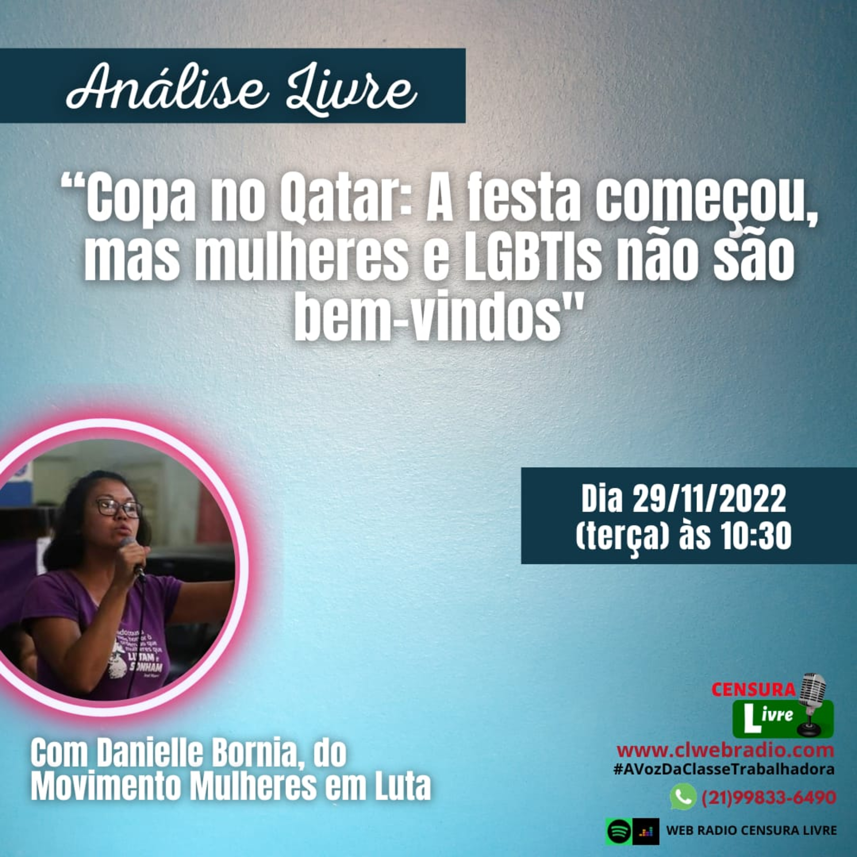 ANÁLISE LIVRE - Copa no Qatar: A festa começou, mas mulheres e LGBTIs não são bem-vindos (29/11) episode artwork