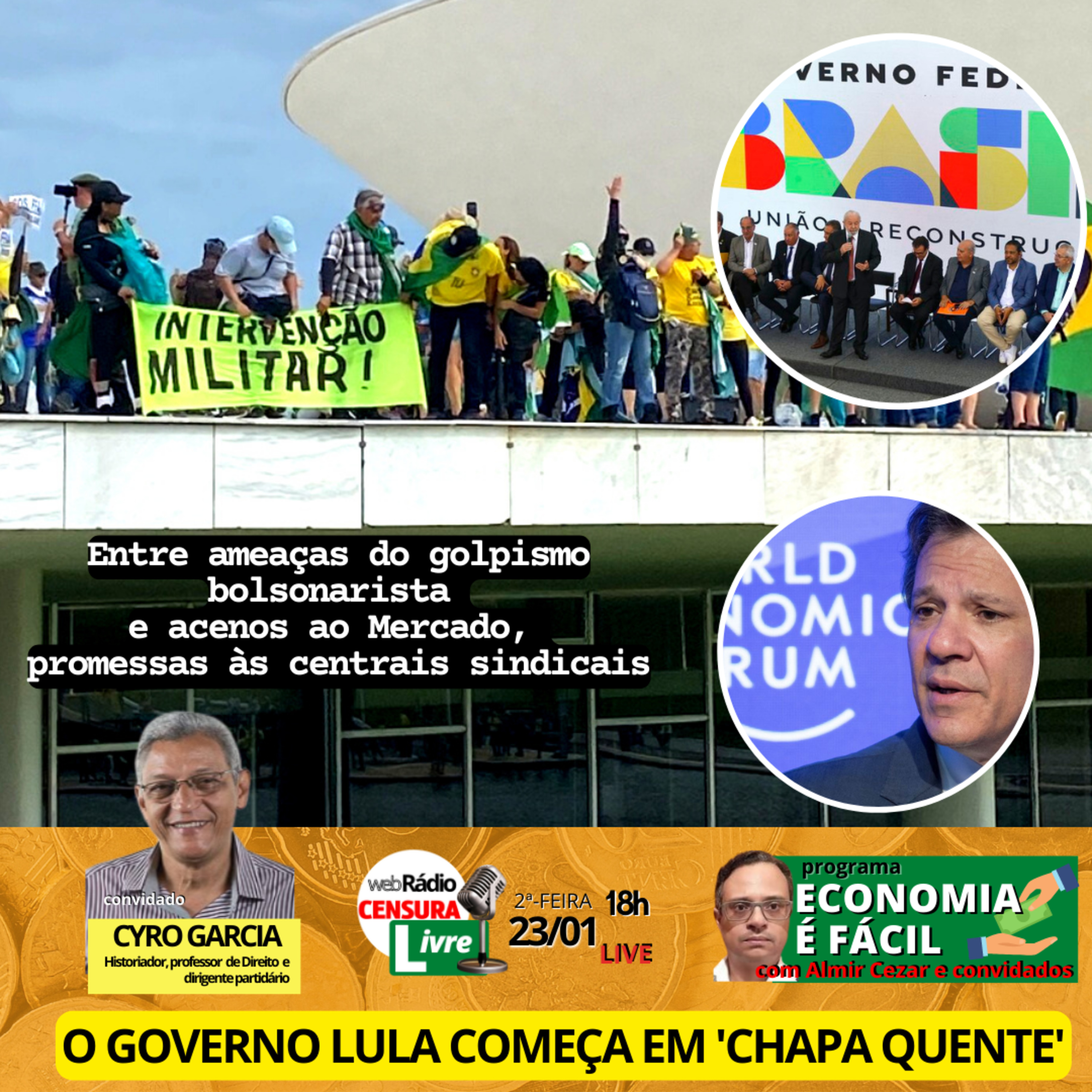 ECONOMIA É FÁCIL | O governo Lula começa em 'chapa quente': Entre ameaças do golpismo bolsonarista e sinalizações ao Mercado, promessas às centrais sindicais  episode artwork