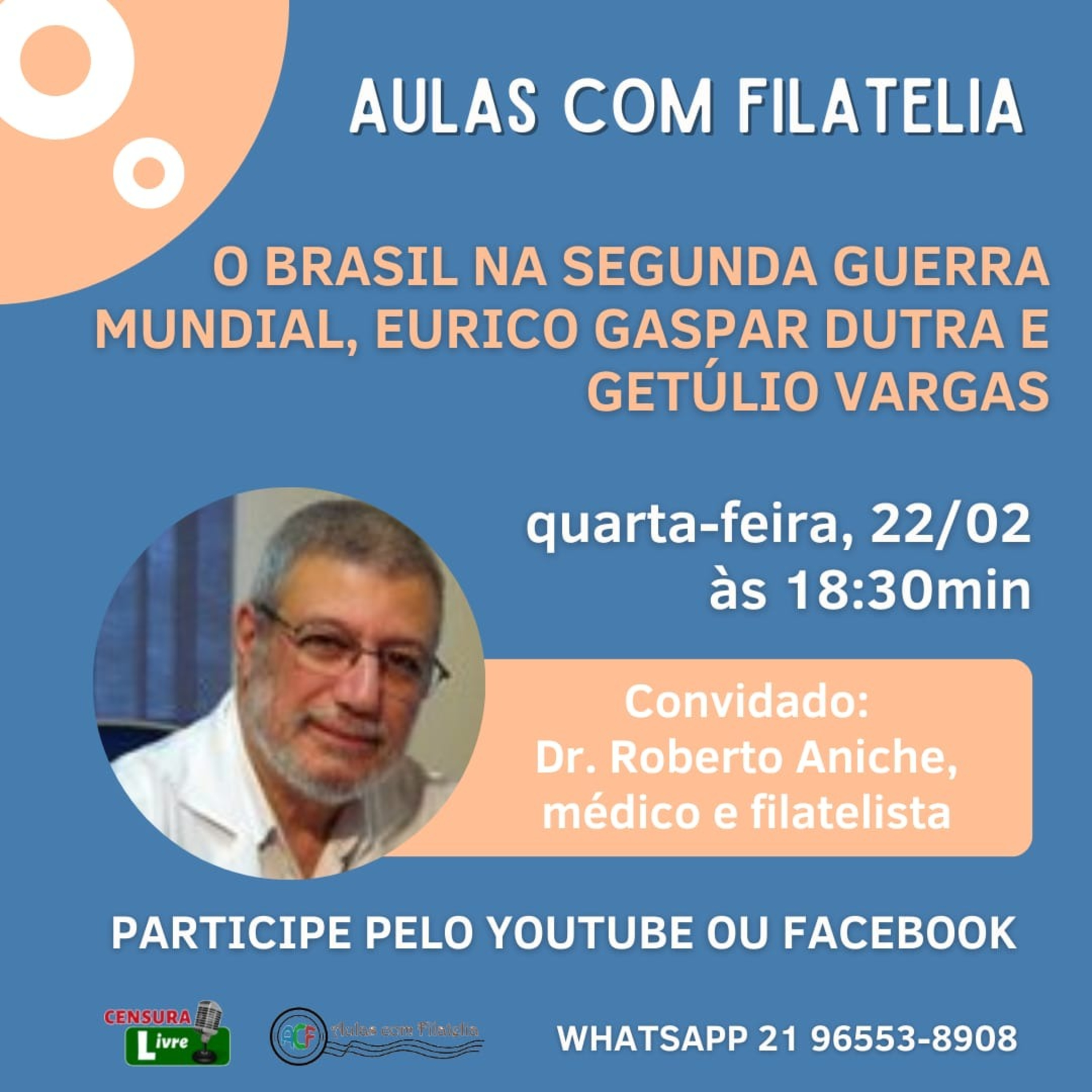 AULAS COM FILATELIA | O BRASIL NA SEGUNDA GUERA MUNDIAL, EURICO GASPAR DUTRA E GETÚLIO VARGAS episode artwork
